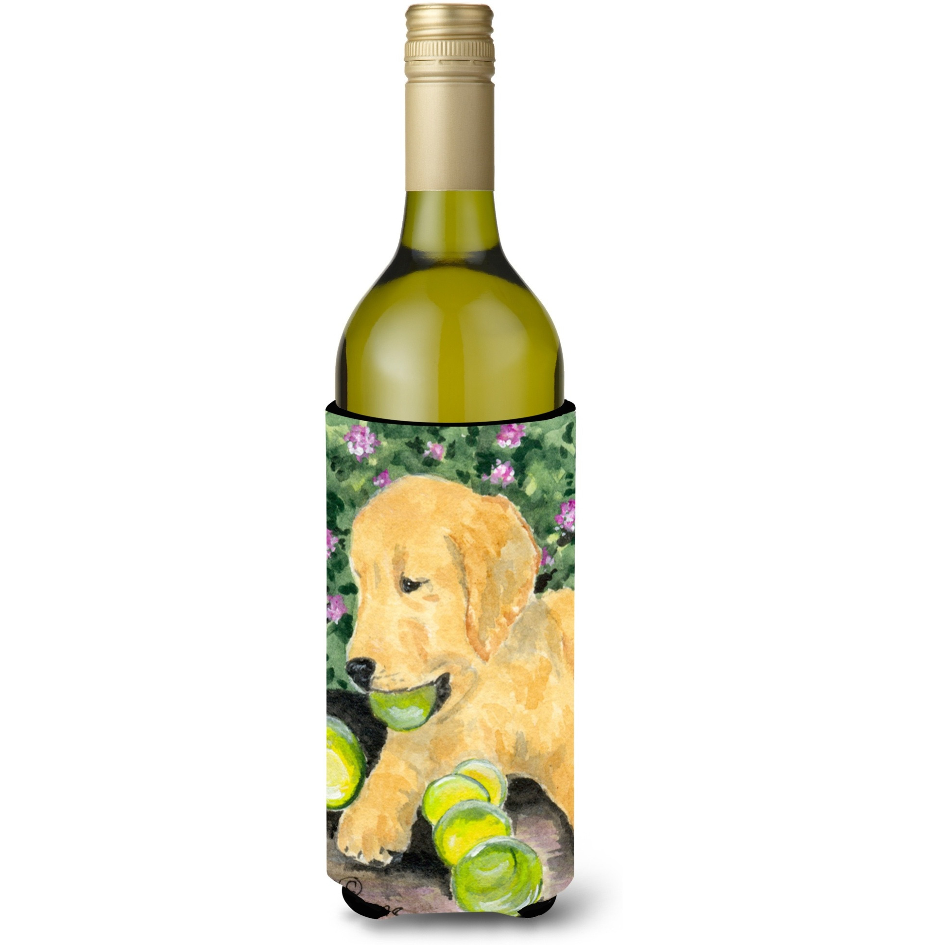 Golden Retriever Wine Bottle Beverage Insulator Beverage Insulator Hugger SS8759LITERK