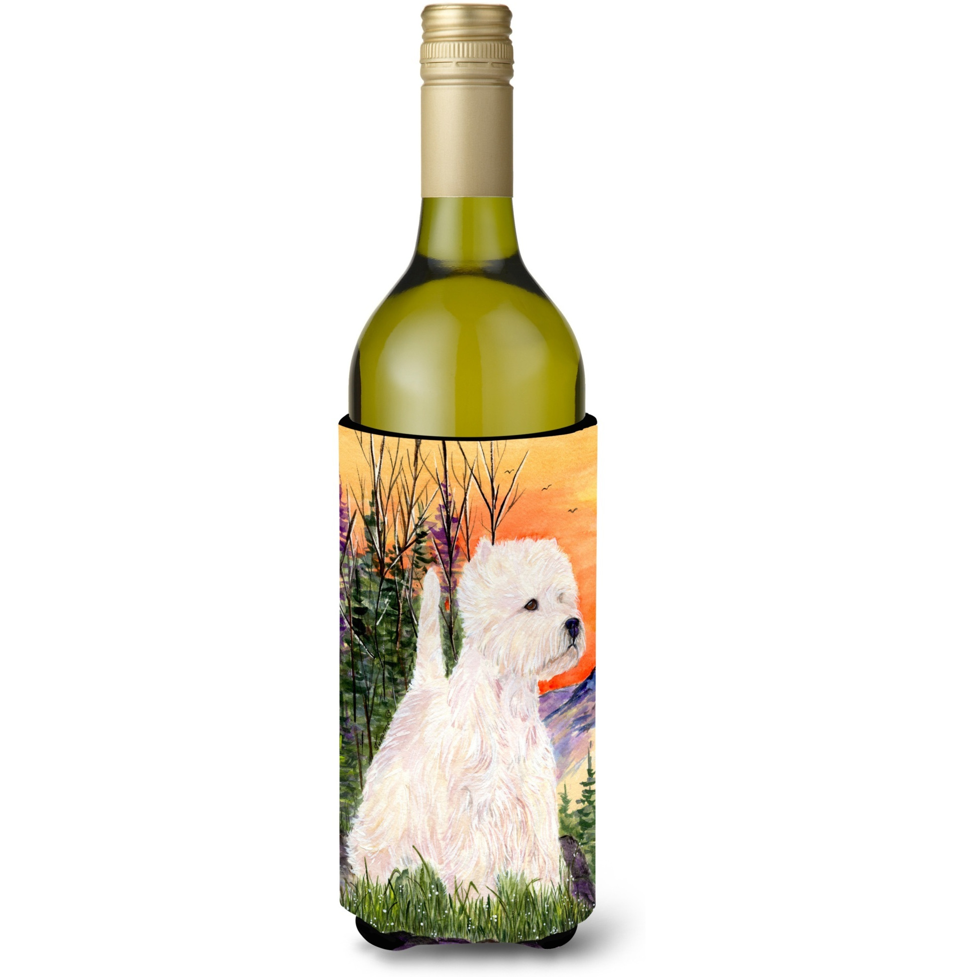Westie Wine Bottle Beverage Insulator Beverage Insulator Hugger SS1013LITERK