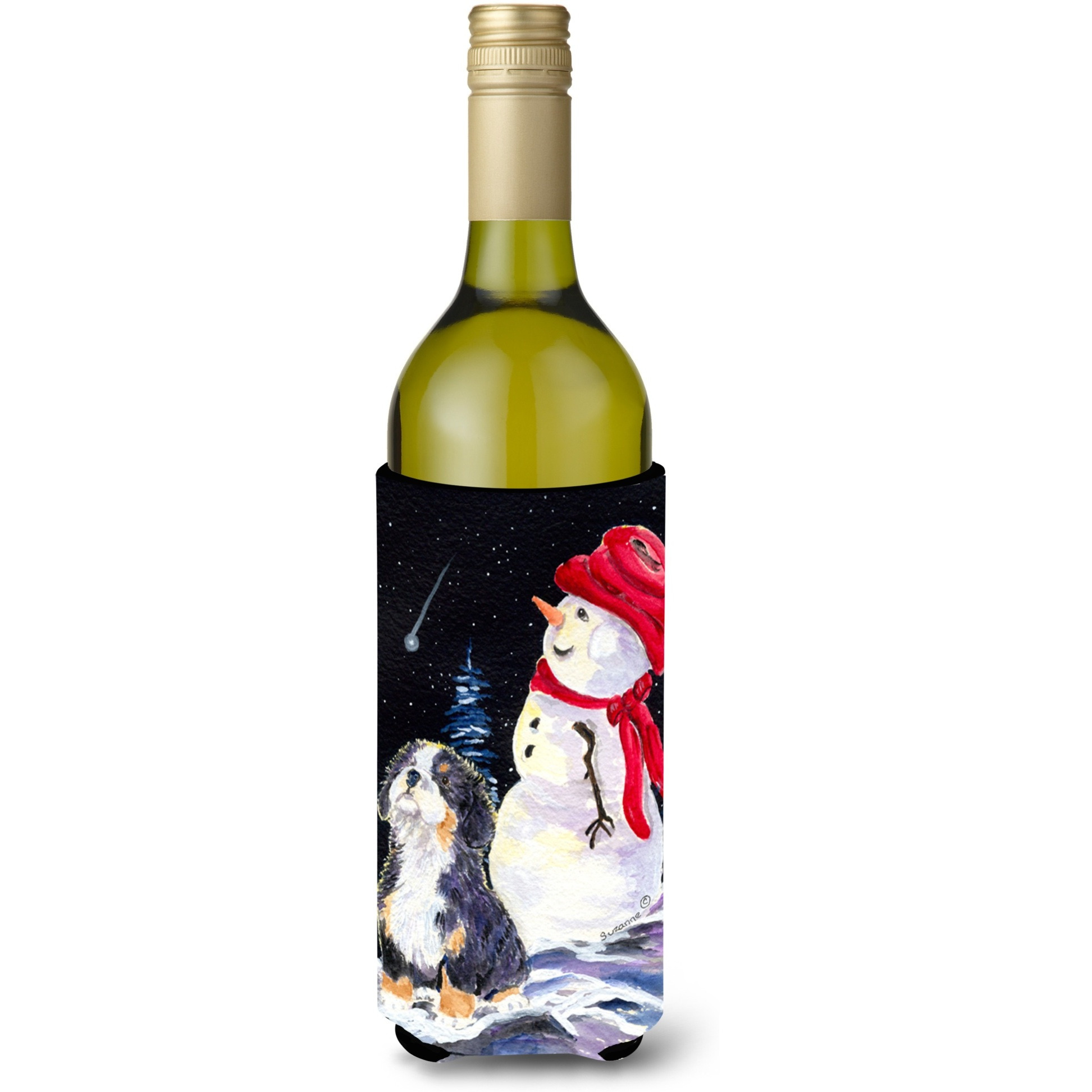 Bernese Mountain Dog Wine Bottle Beverage Insulator Beverage Insulator Hugger SS8575LITERK