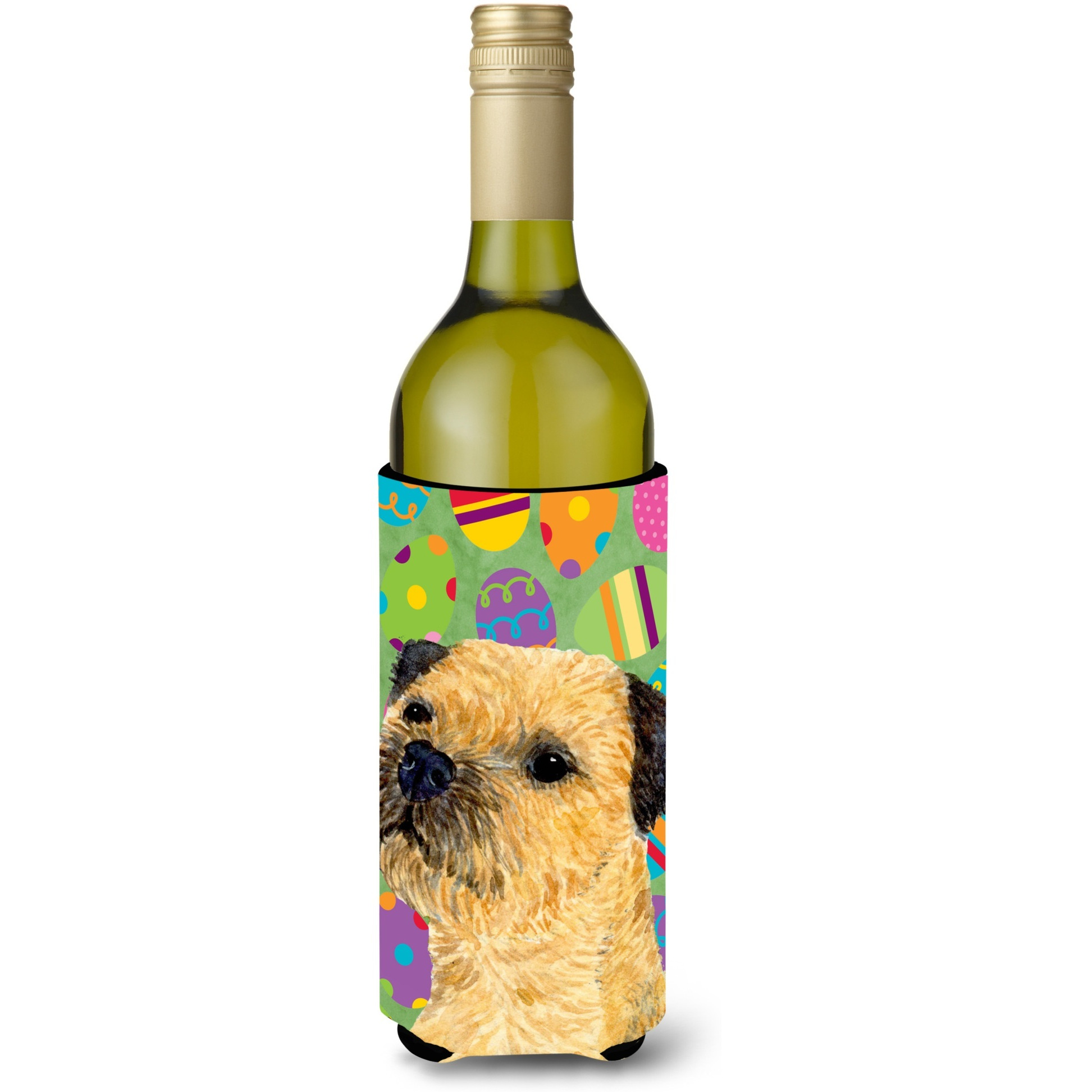 Border Terrier Easter Eggtravaganza Wine Bottle Beverage Insulator Beverage Insulator Hugger