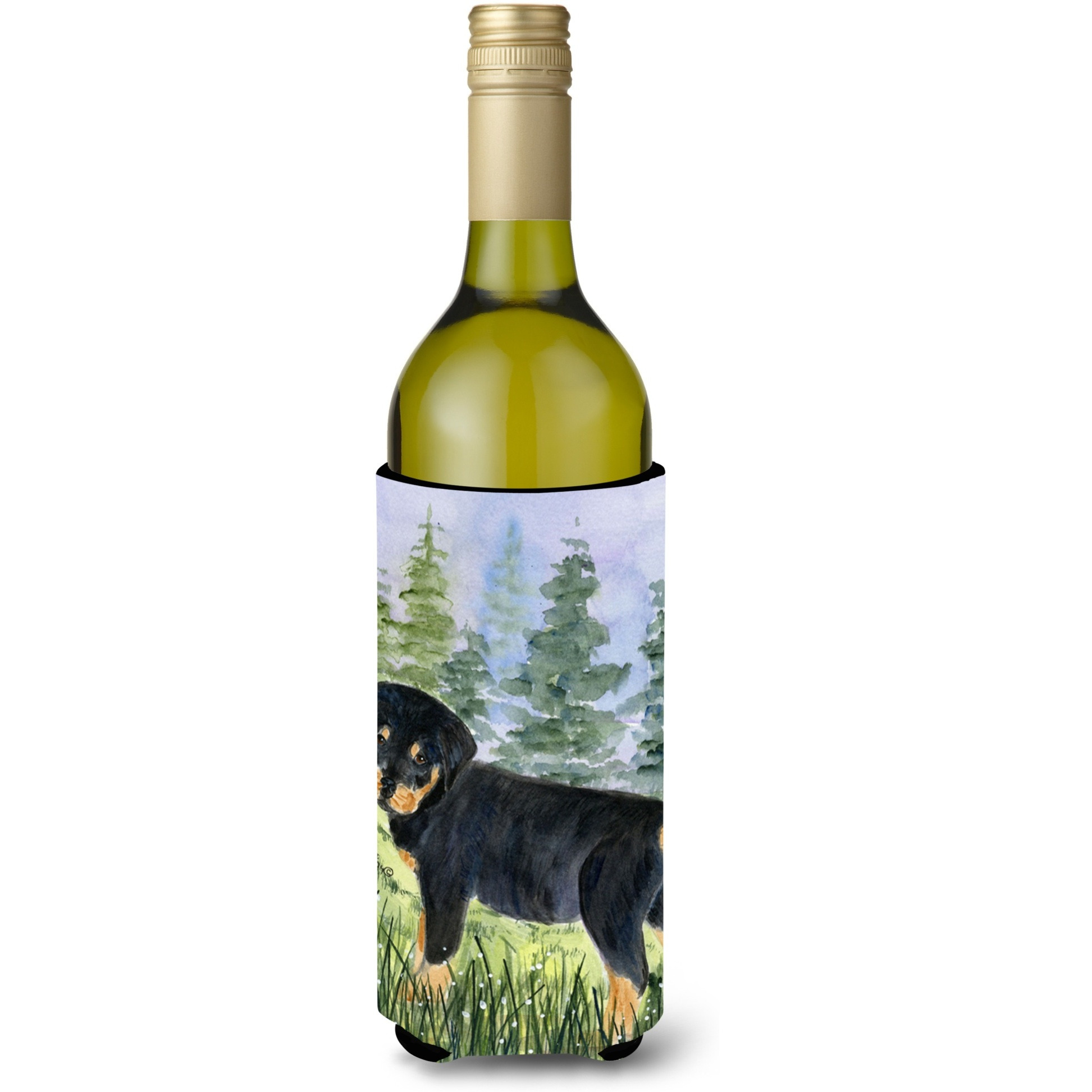 Rottweiler Wine Bottle Beverage Insulator Beverage Insulator Hugger SS8057LITERK