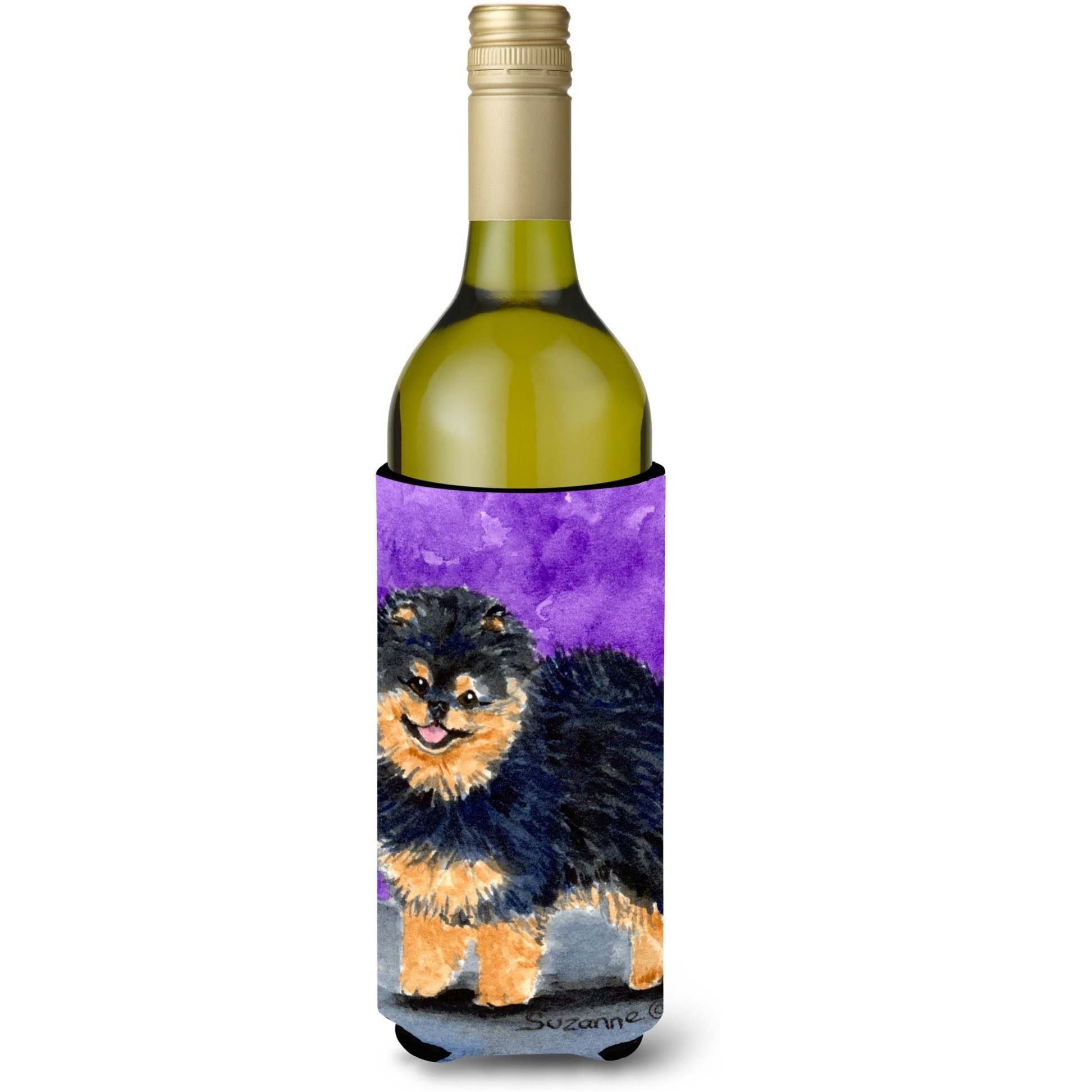 Pomeranian Wine Bottle Beverage Insulator Beverage Insulator Hugger SS8687LITERK