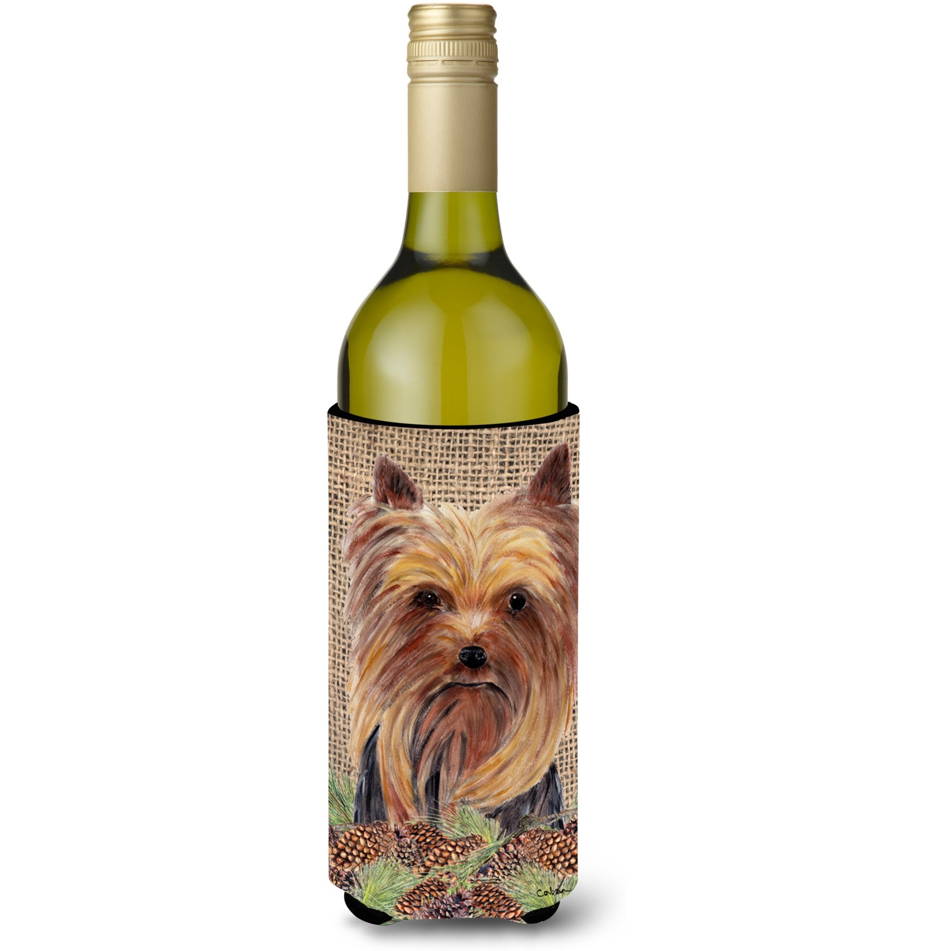 Yorkie Wine Bottle Beverage Insulator Beverage Insulator Hugger SC9046LITERK