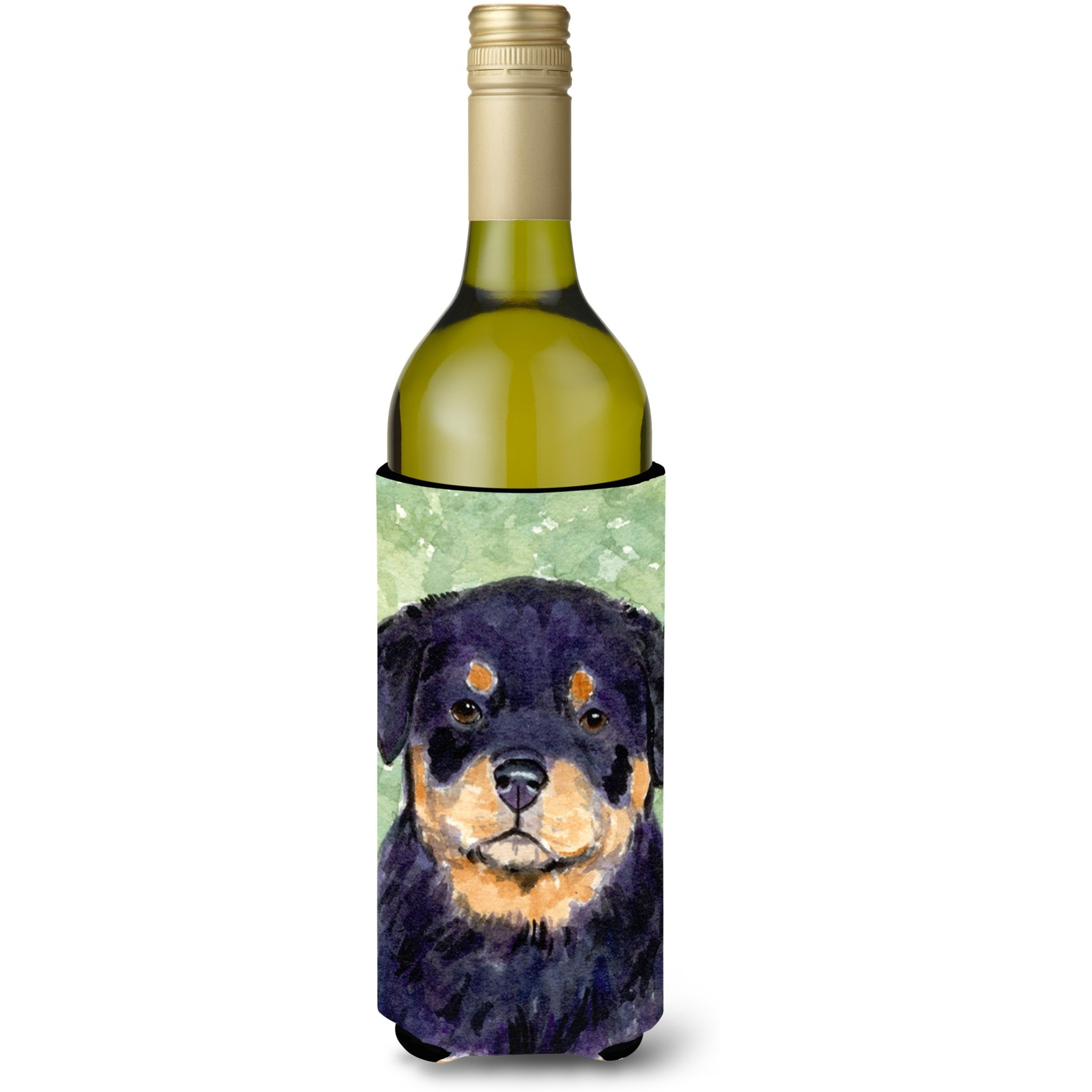 Rottweiler Wine Bottle Beverage Insulator Beverage Insulator Hugger SS8929LITERK