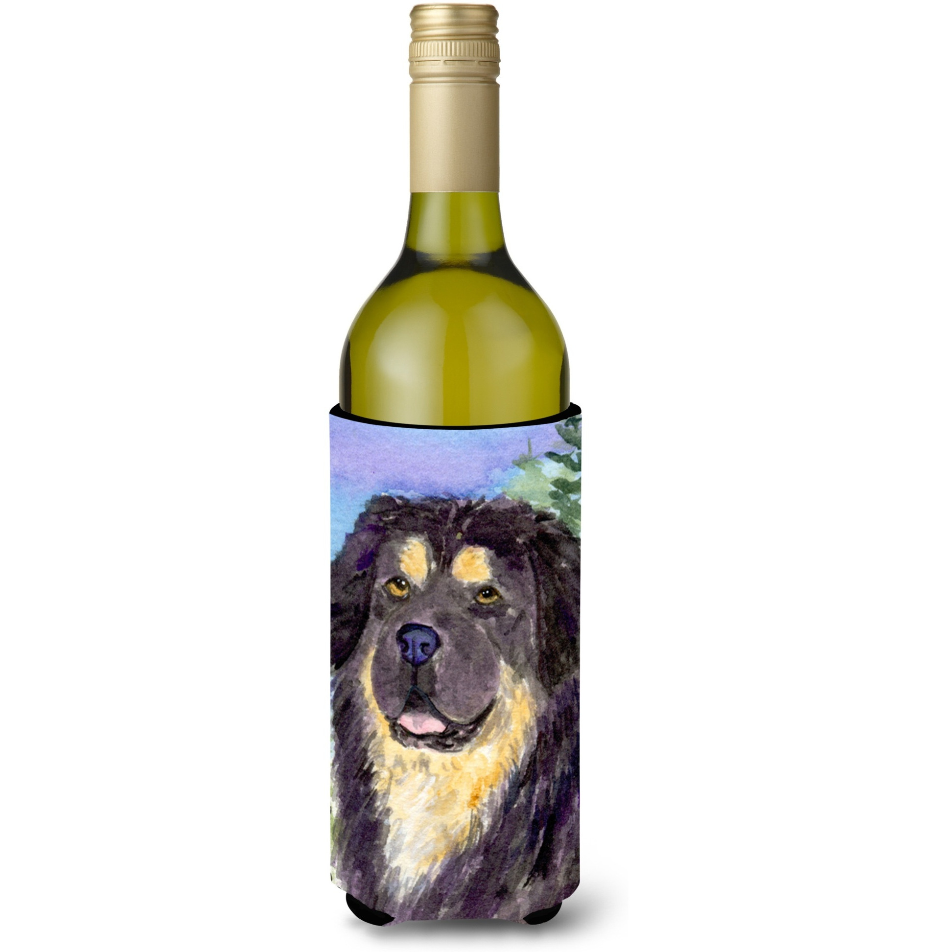 Tibetan Mastiff Wine Bottle Beverage Insulator Beverage Insulator Hugger SS8930LITERK
