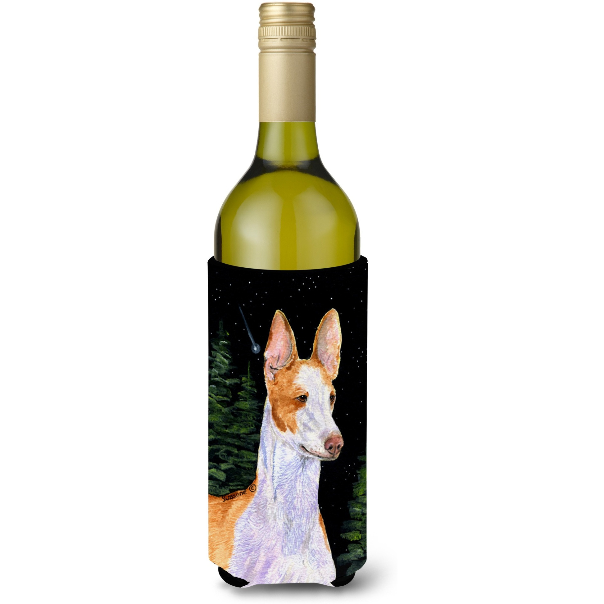 Starry Night Ibizan Hound Wine Bottle Beverage Insulator Beverage Insulator Hugger