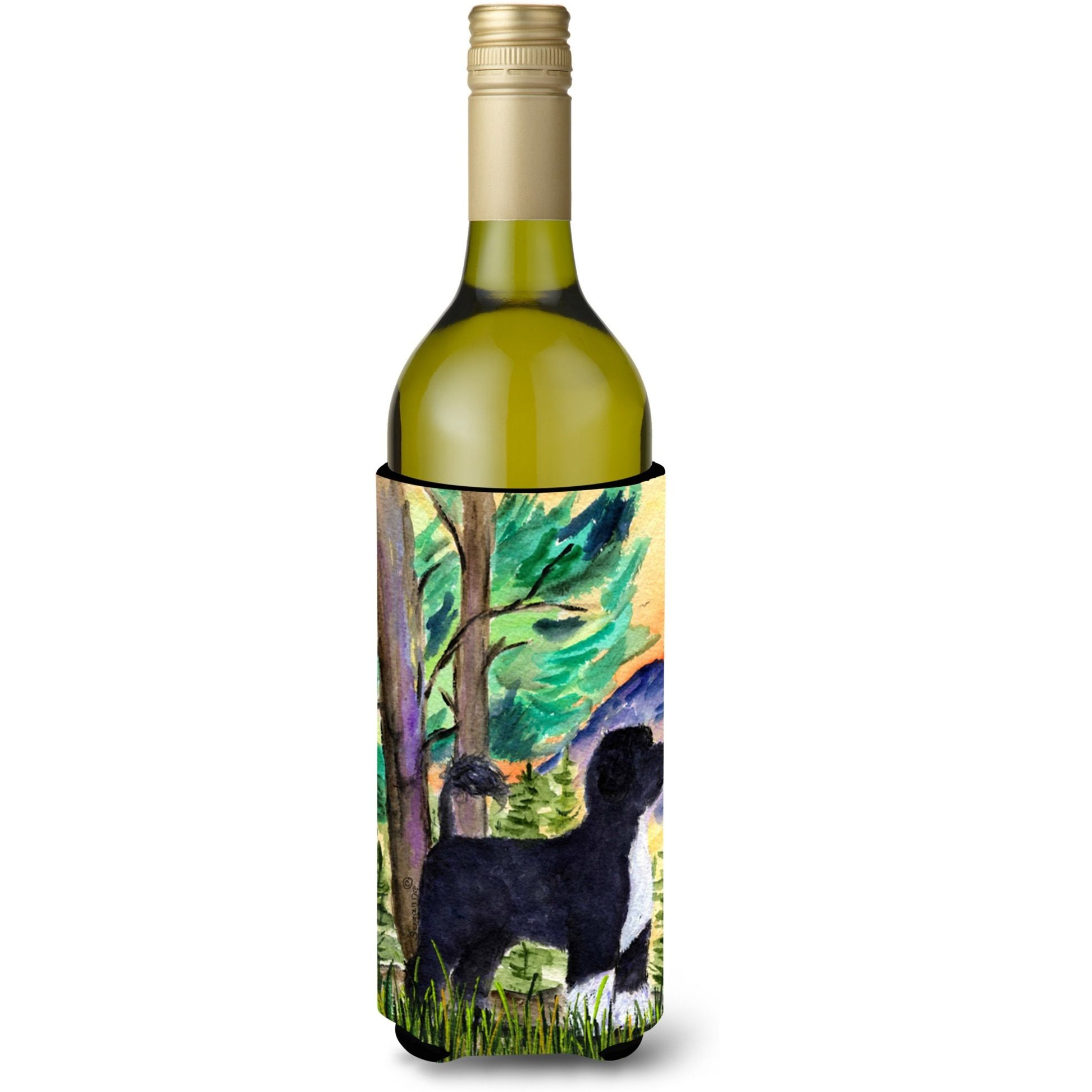 Portuguese Water Dog Wine Bottle Beverage Insulator Beverage Insulator Hugger SS8429LITERK