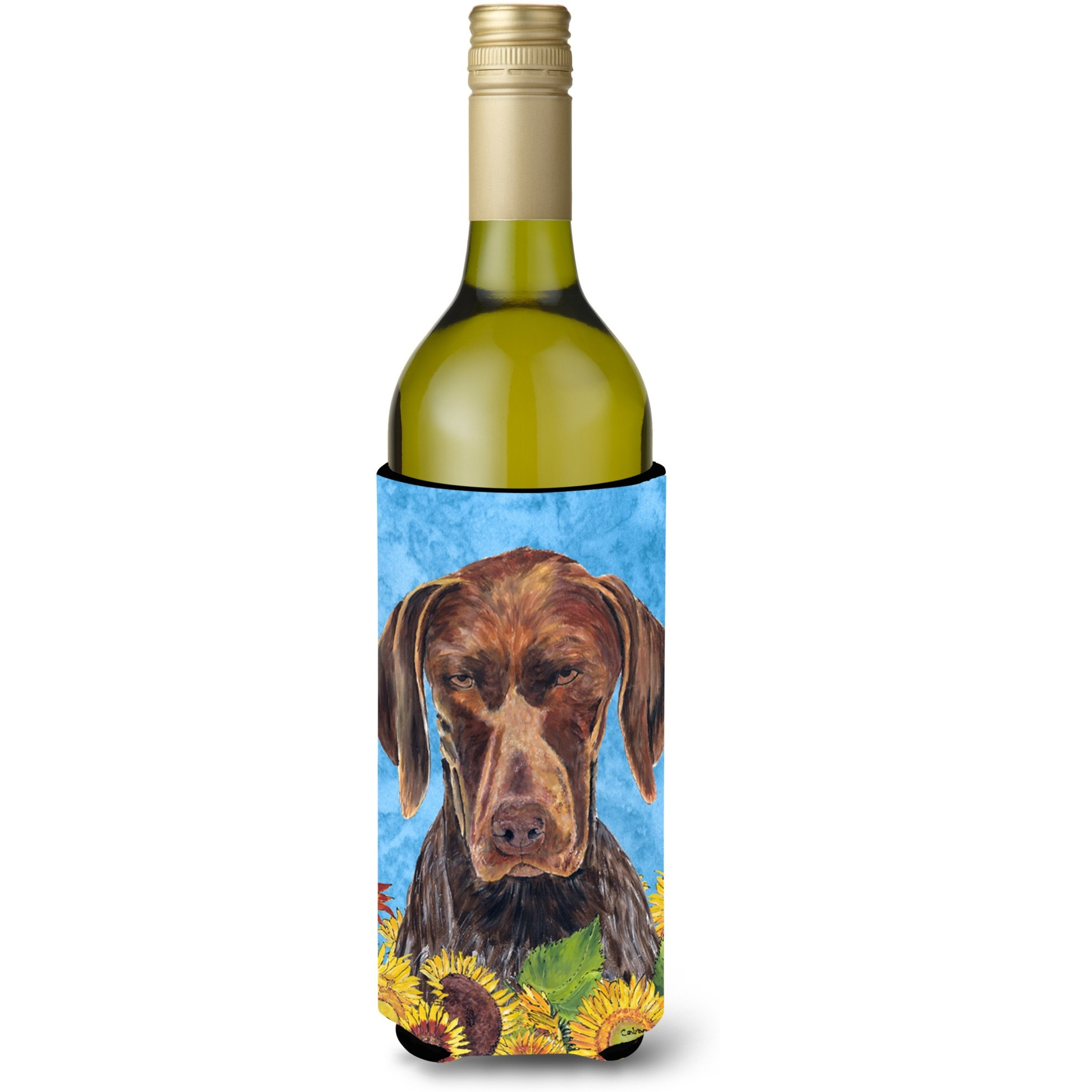 German Shorthaired Pointer Wine Bottle Beverage Insulator Beverage Insulator Hugger SC9053LITERK
