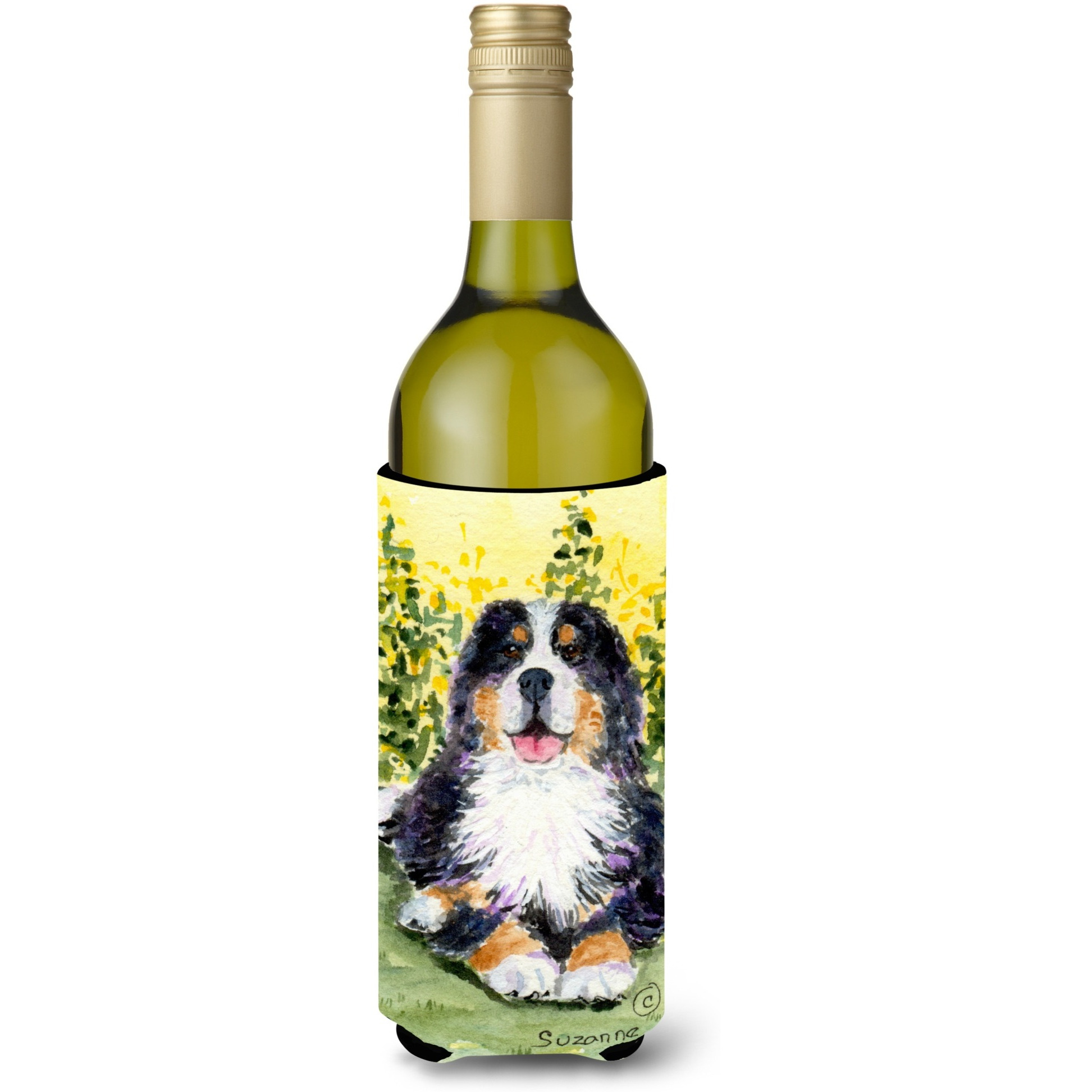 Bernese Mountain Dog Wine Bottle Beverage Insulator Beverage Insulator Hugger SS8708LITERK