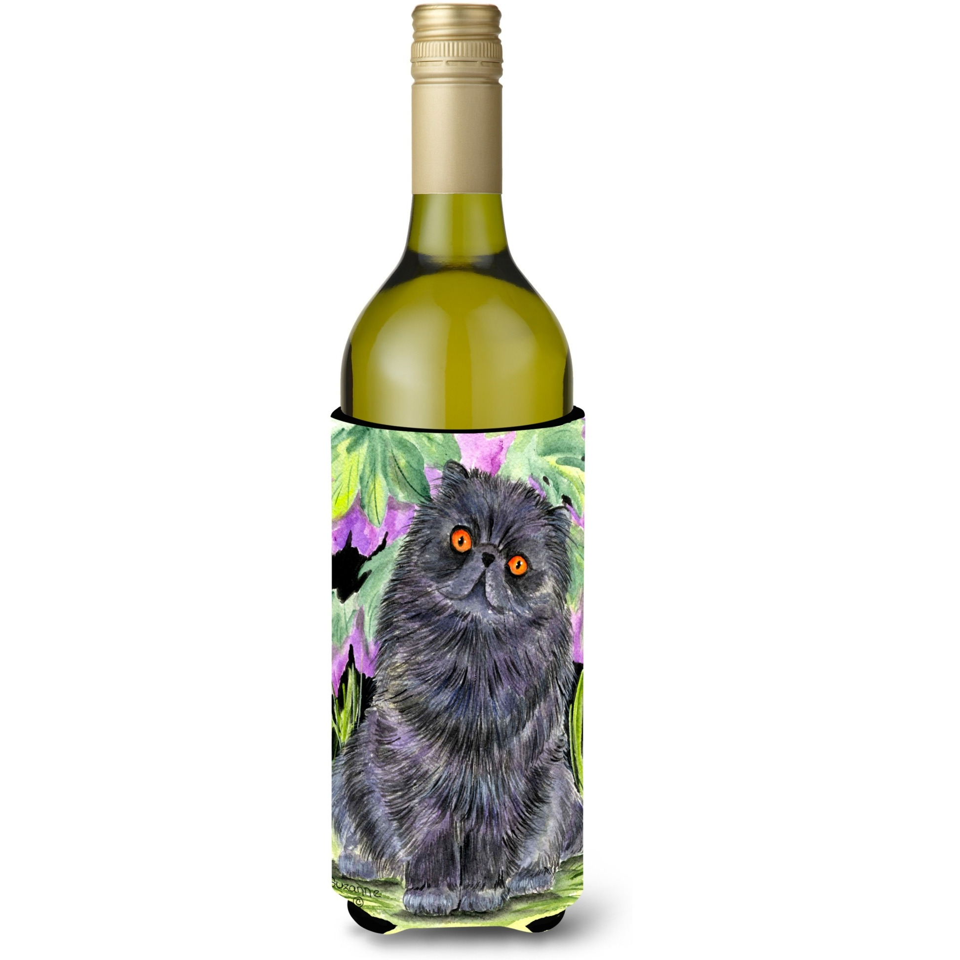 Cat - Persian Wine Bottle Beverage Insulator Beverage Insulator Hugger