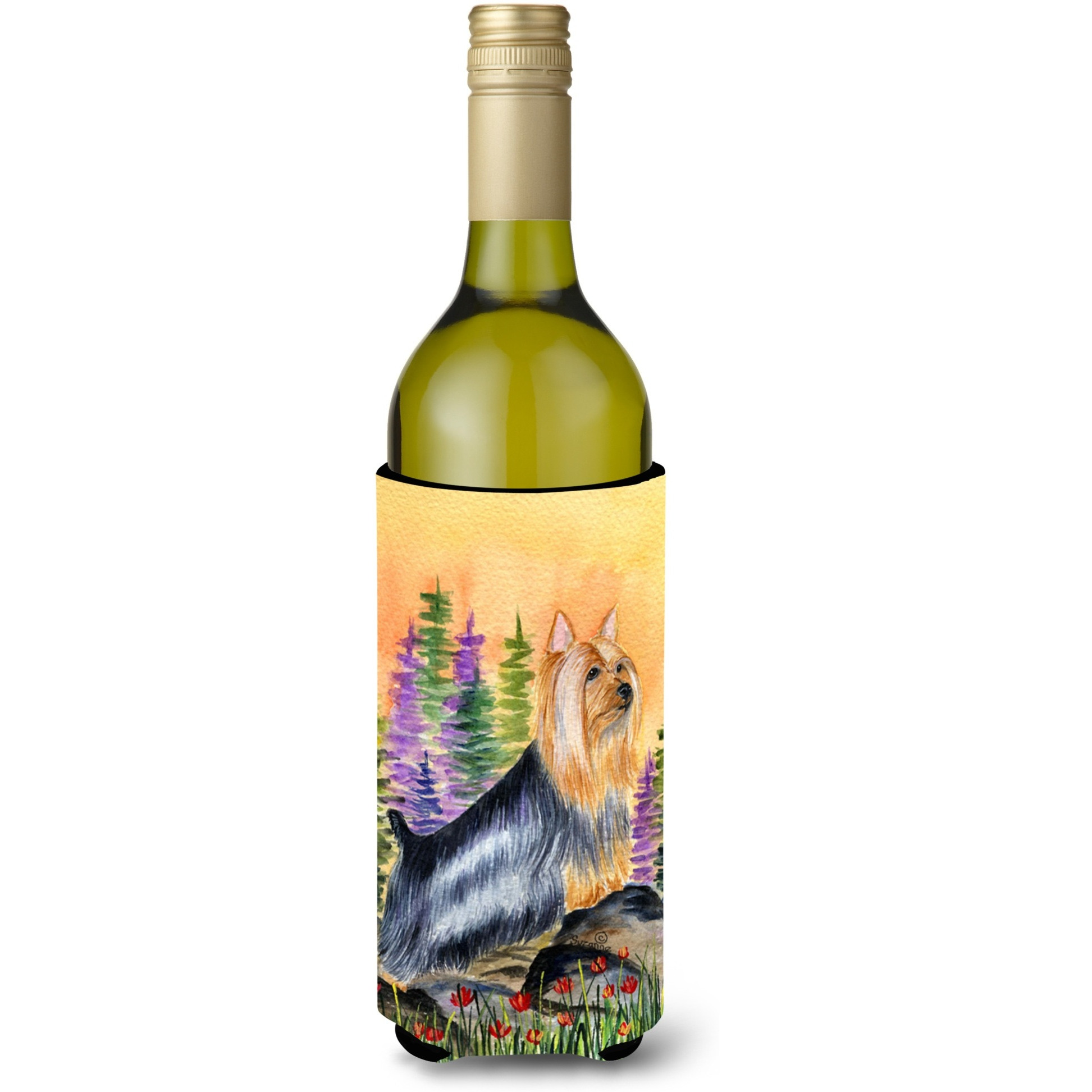 Silky Terrier Wine Bottle Beverage Insulator Beverage Insulator Hugger