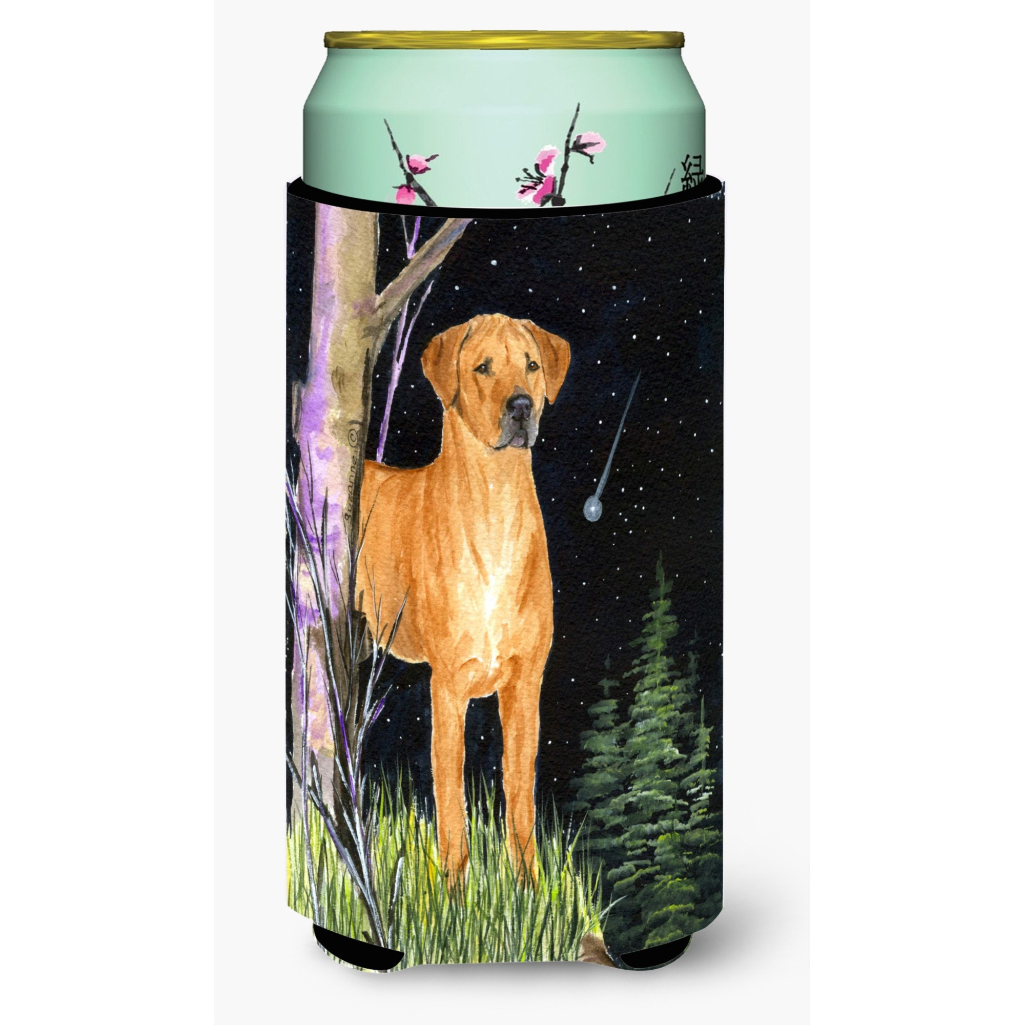 Starry Night Rhodesian Ridgeback  Tall Boy Beverage Insulator Beverage Insulator Hugger
