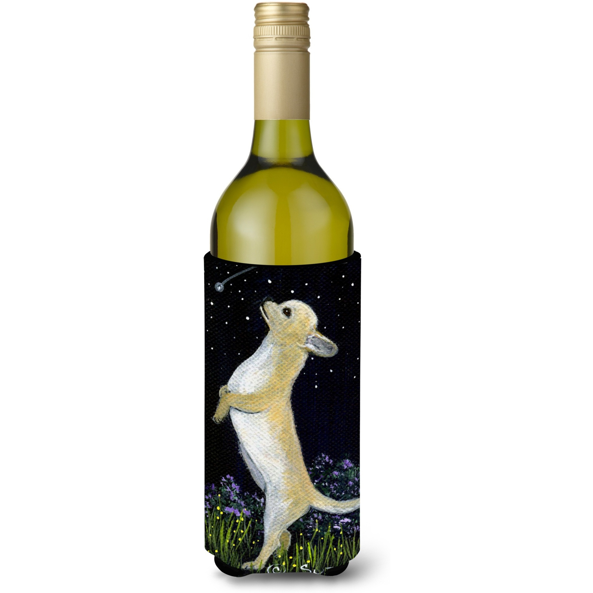 Chihuahua Wine Bottle Beverage Insulator Beverage Insulator Hugger SS8152LITERK