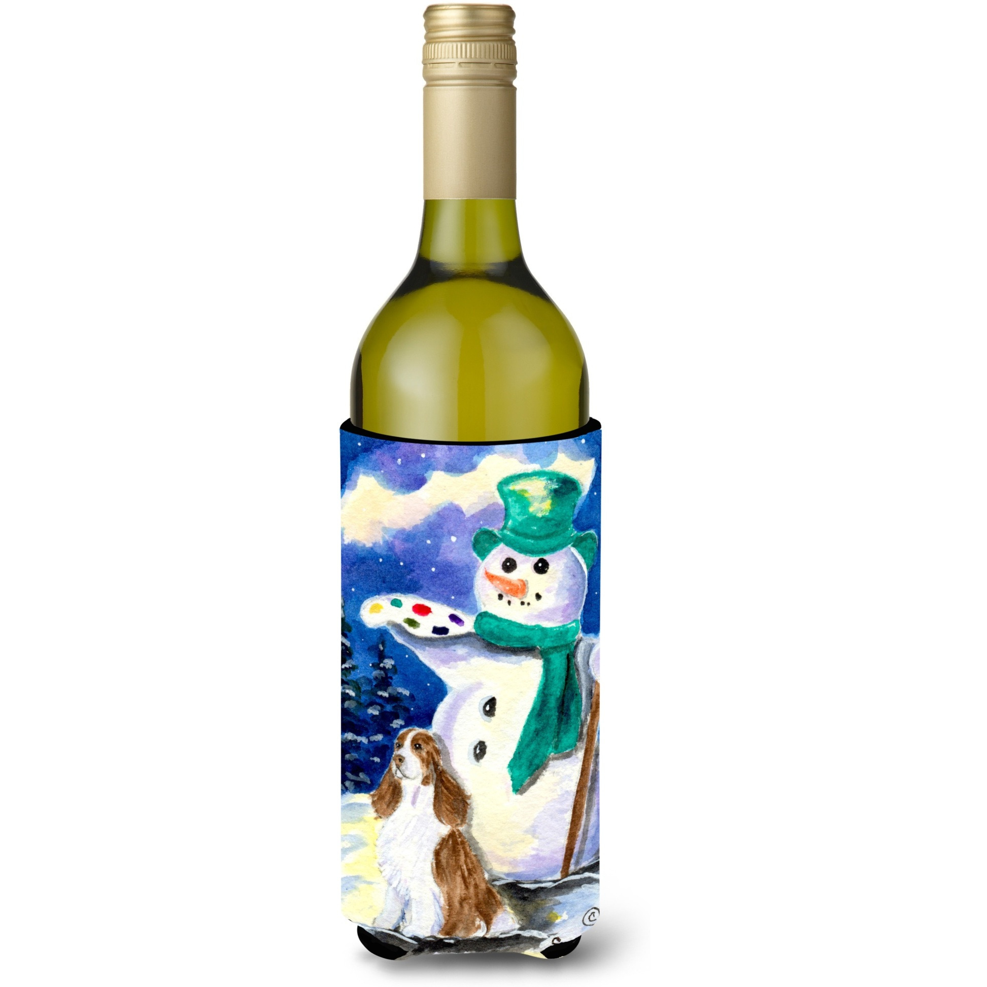 English Springer Spaniel Wine Bottle Beverage Insulator Beverage Insulator Hugger