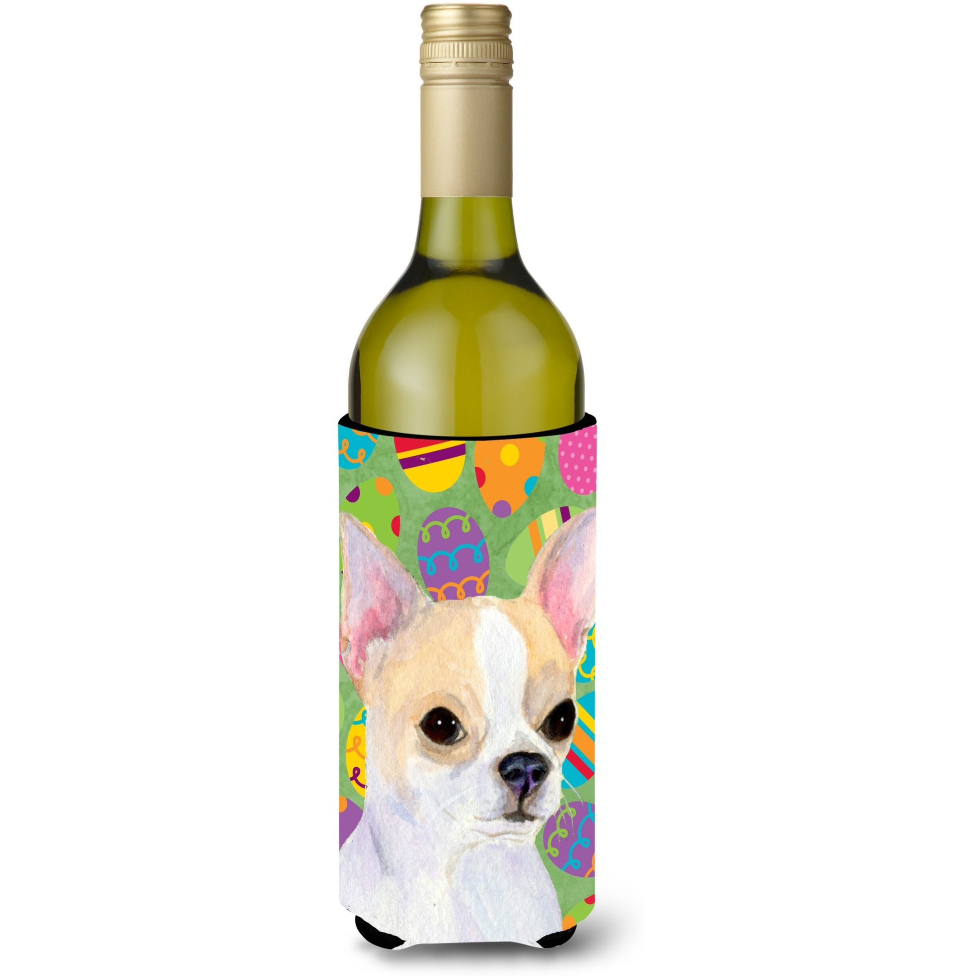Chihuahua Easter Eggtravaganza Wine Bottle Beverage Insulator Beverage Insulator Hugger SS4819LITERK