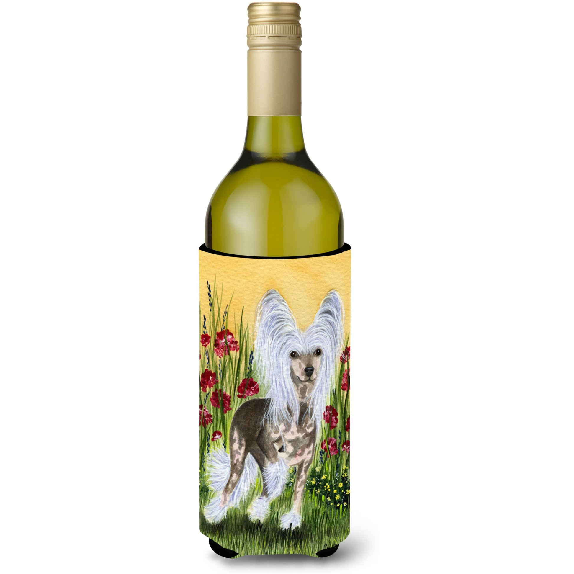 Chinese Crested Wine Bottle Beverage Insulator Beverage Insulator Hugger SS8185LITERK