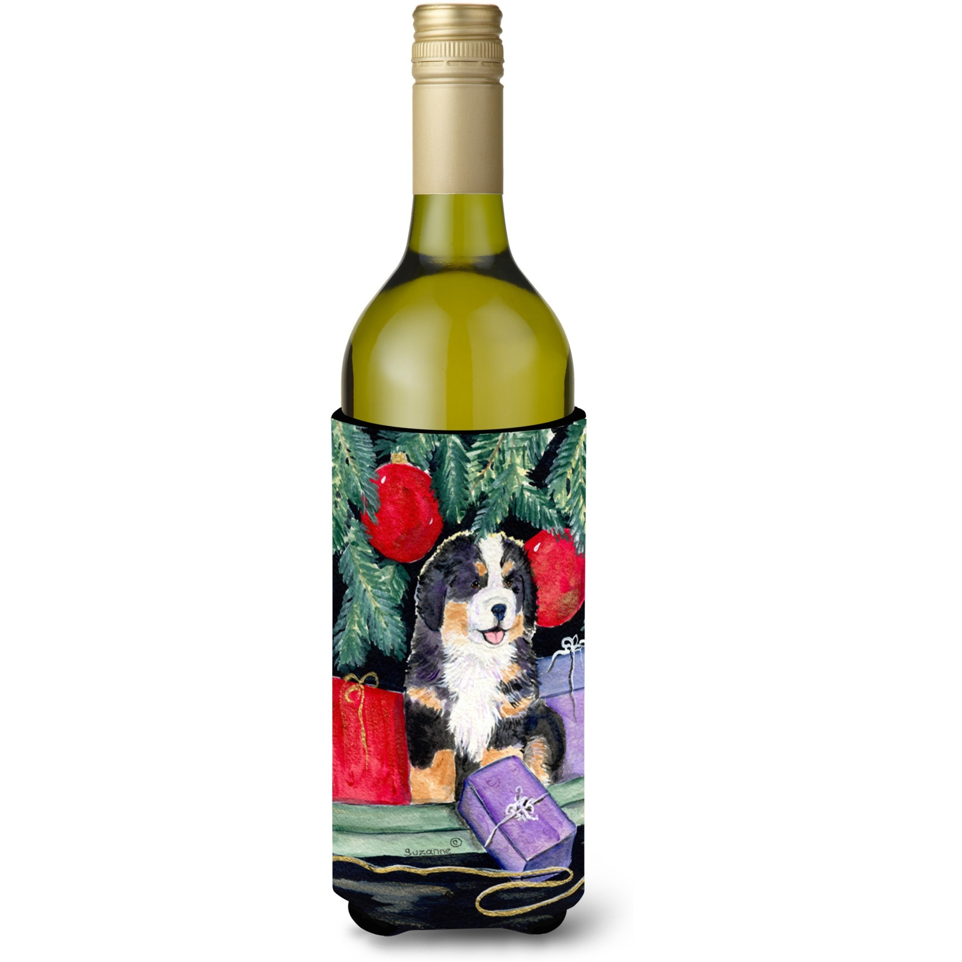 Bernese Mountain Dog Wine Bottle Beverage Insulator Beverage Insulator Hugger SS8583LITERK