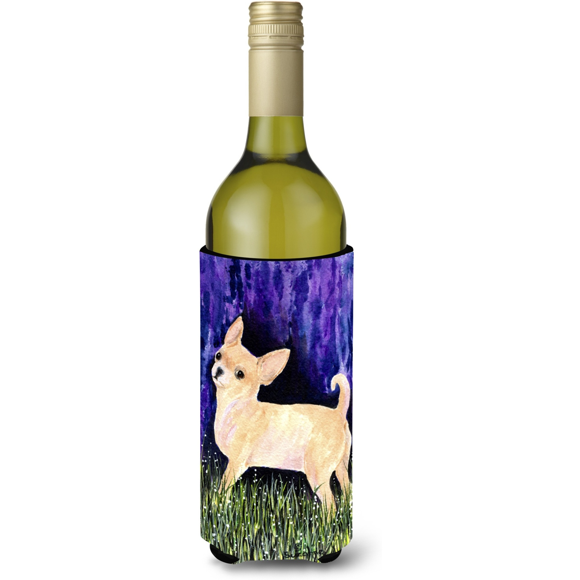 Starry Night Chihuahua Wine Bottle Beverage Insulator Beverage Insulator Hugger SS8514LITERK