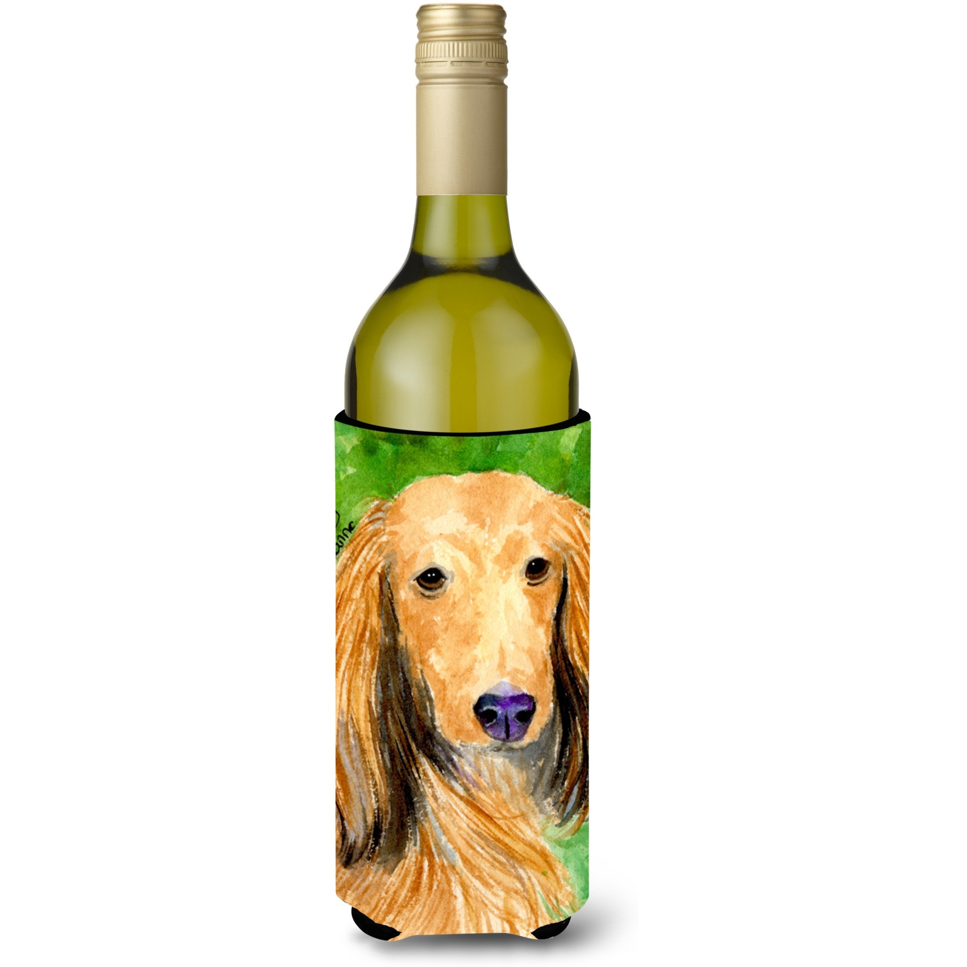 Dachshund Wine Bottle Beverage Insulator Beverage Insulator Hugger SS8790LITERK
