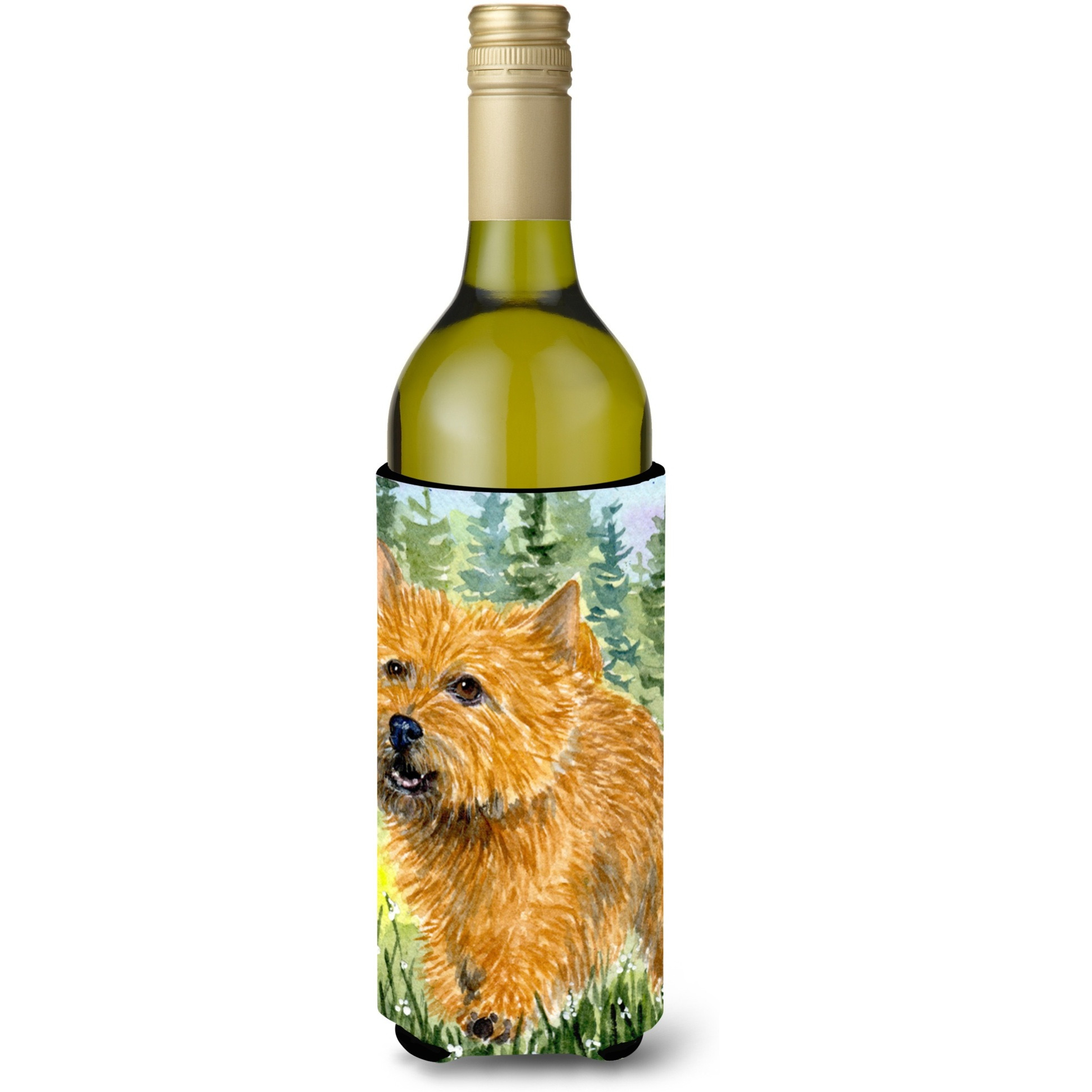 Norwich Terrier Wine Bottle Beverage Insulator Beverage Insulator Hugger SS8878LITERK
