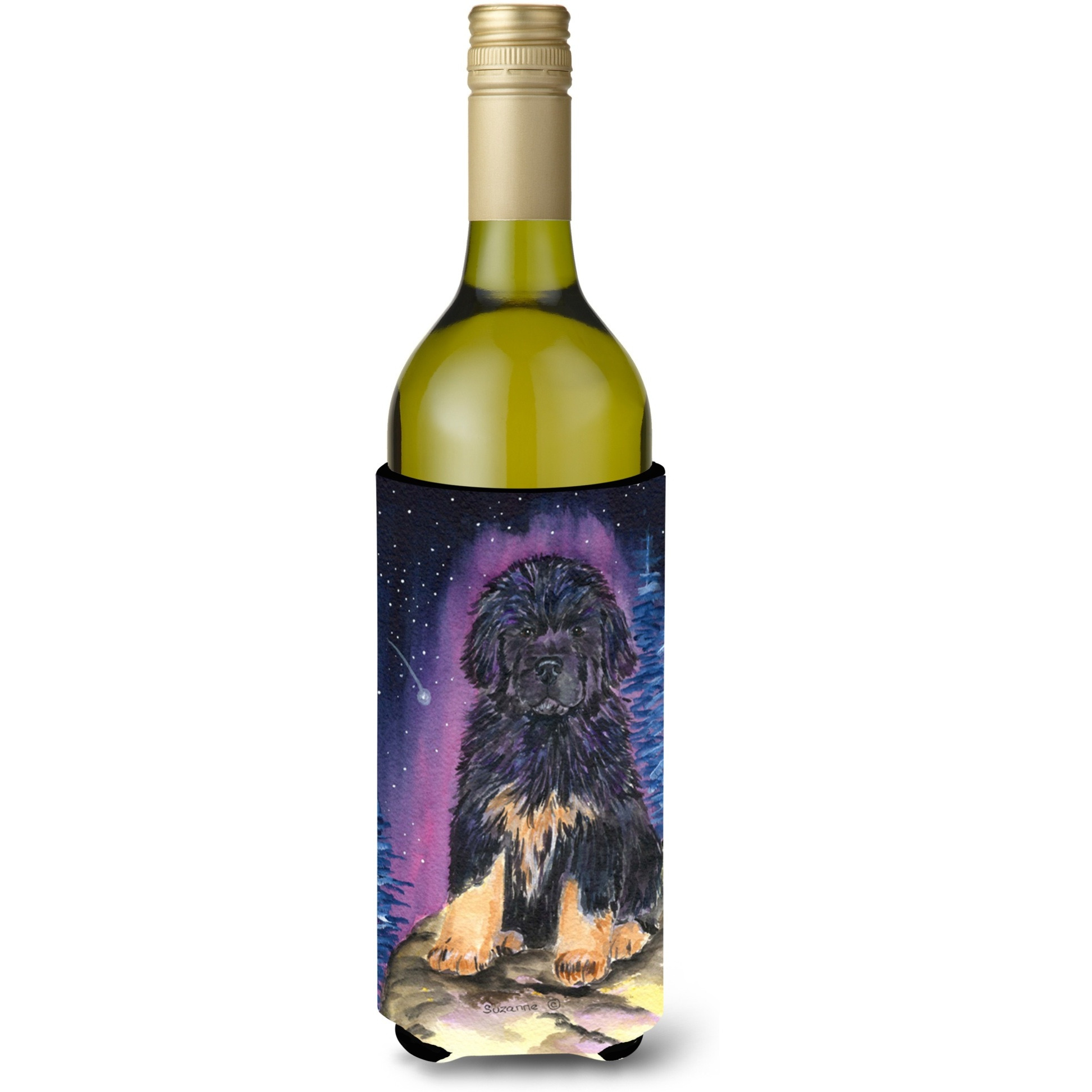 Starry Night Tibetan Mastiff Wine Bottle Beverage Insulator Beverage Insulator Hugger