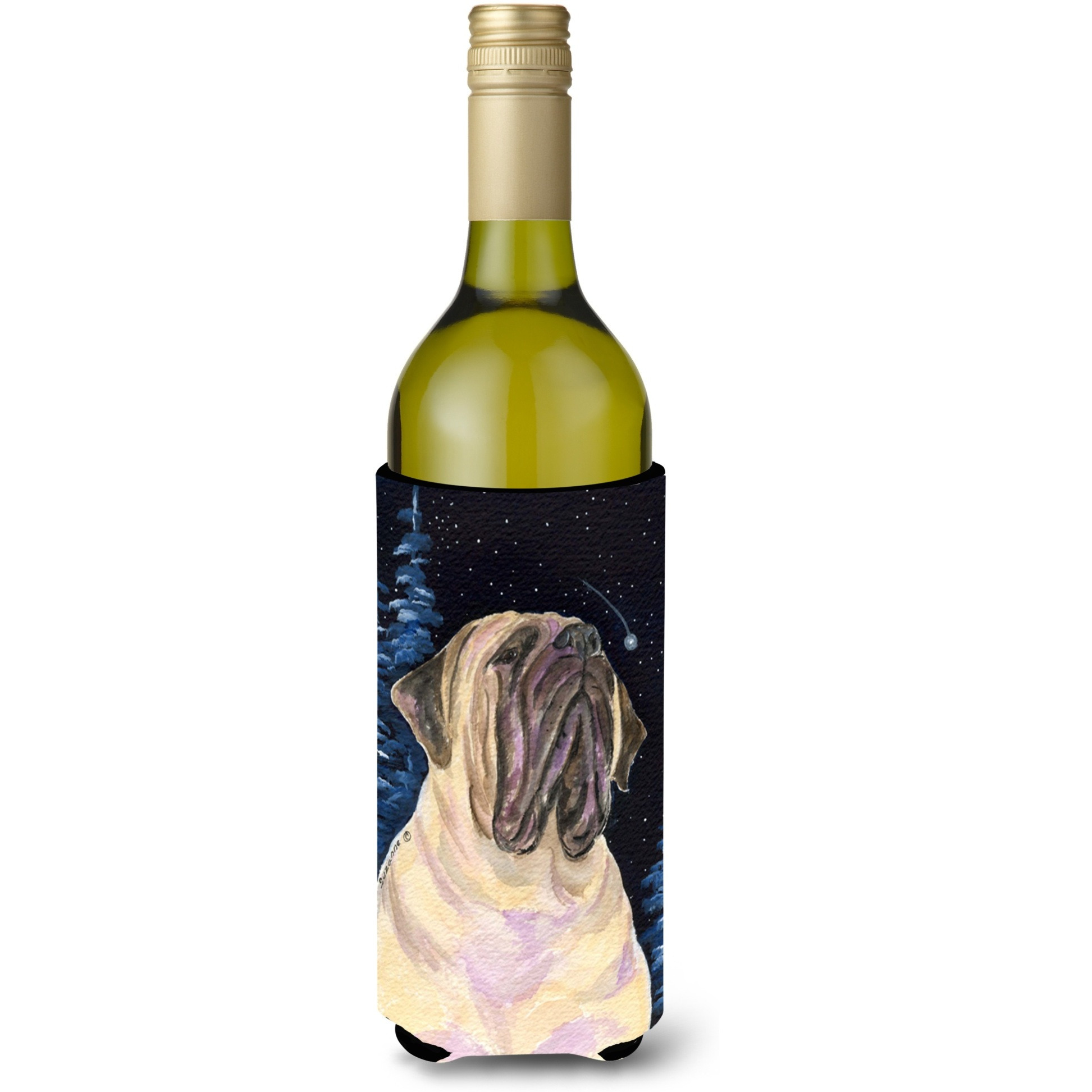 Starry Night Mastiff Wine Bottle Beverage Insulator Beverage Insulator Hugger