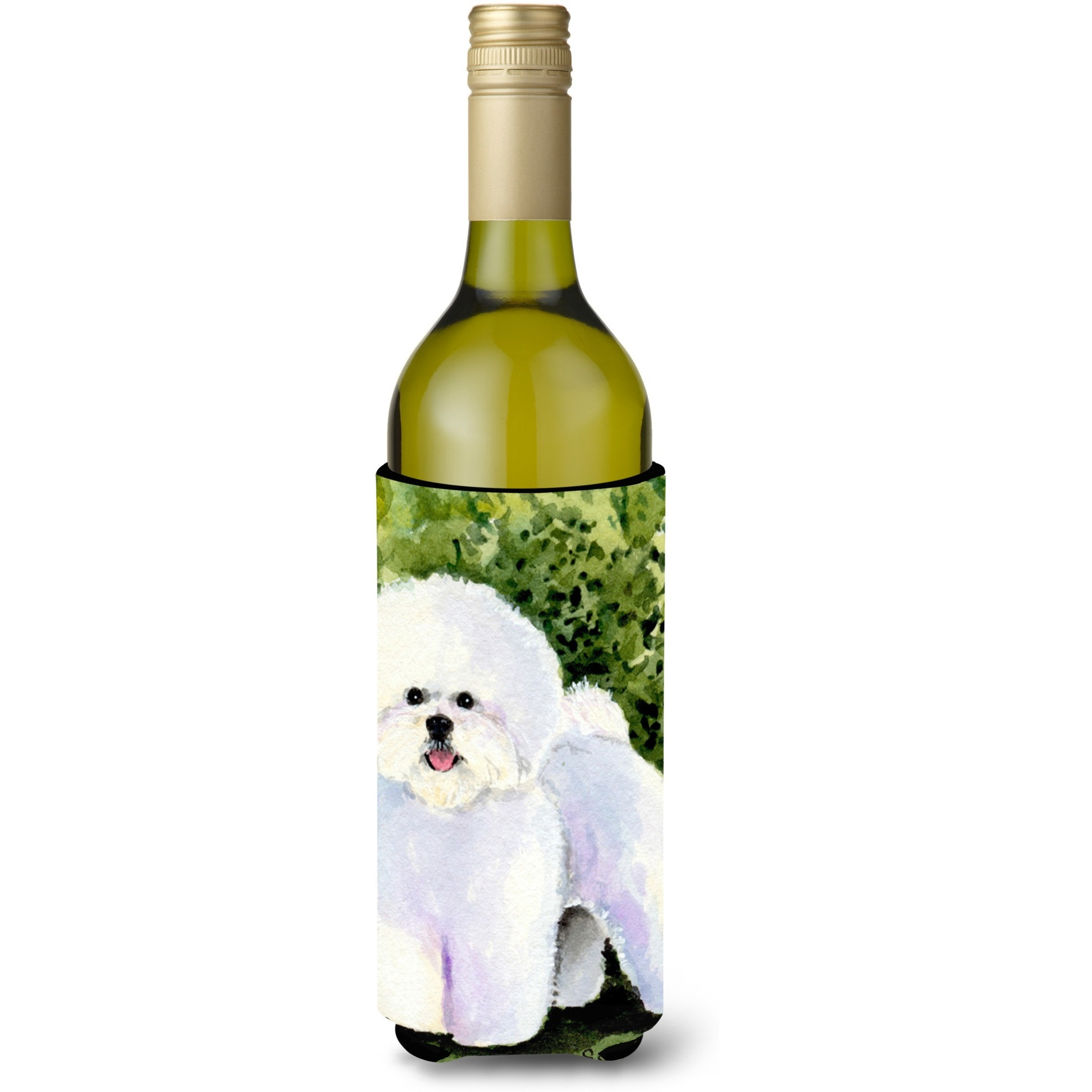 Bichon Frise Wine Bottle Beverage Insulator Beverage Insulator Hugger SS8712LITERK