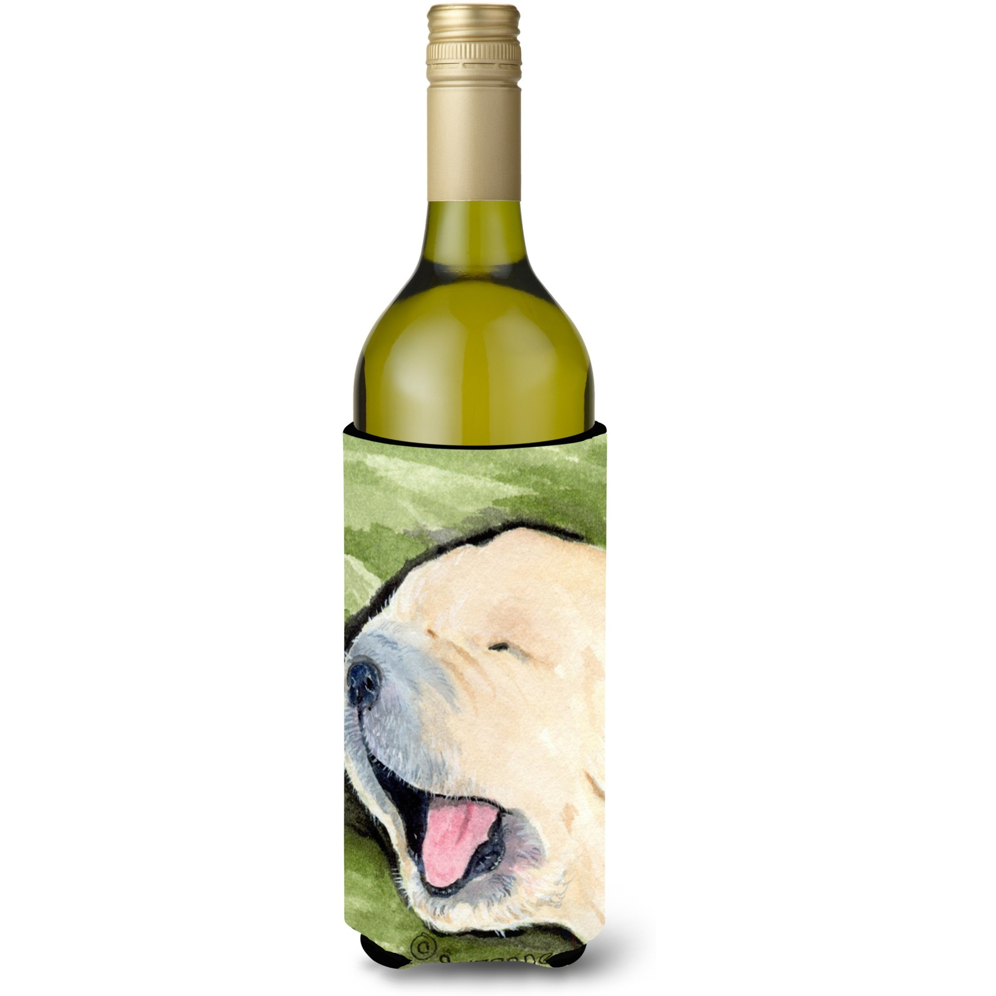 Golden Retriever Wine Bottle Beverage Insulator Beverage Insulator Hugger SS8717LITERK