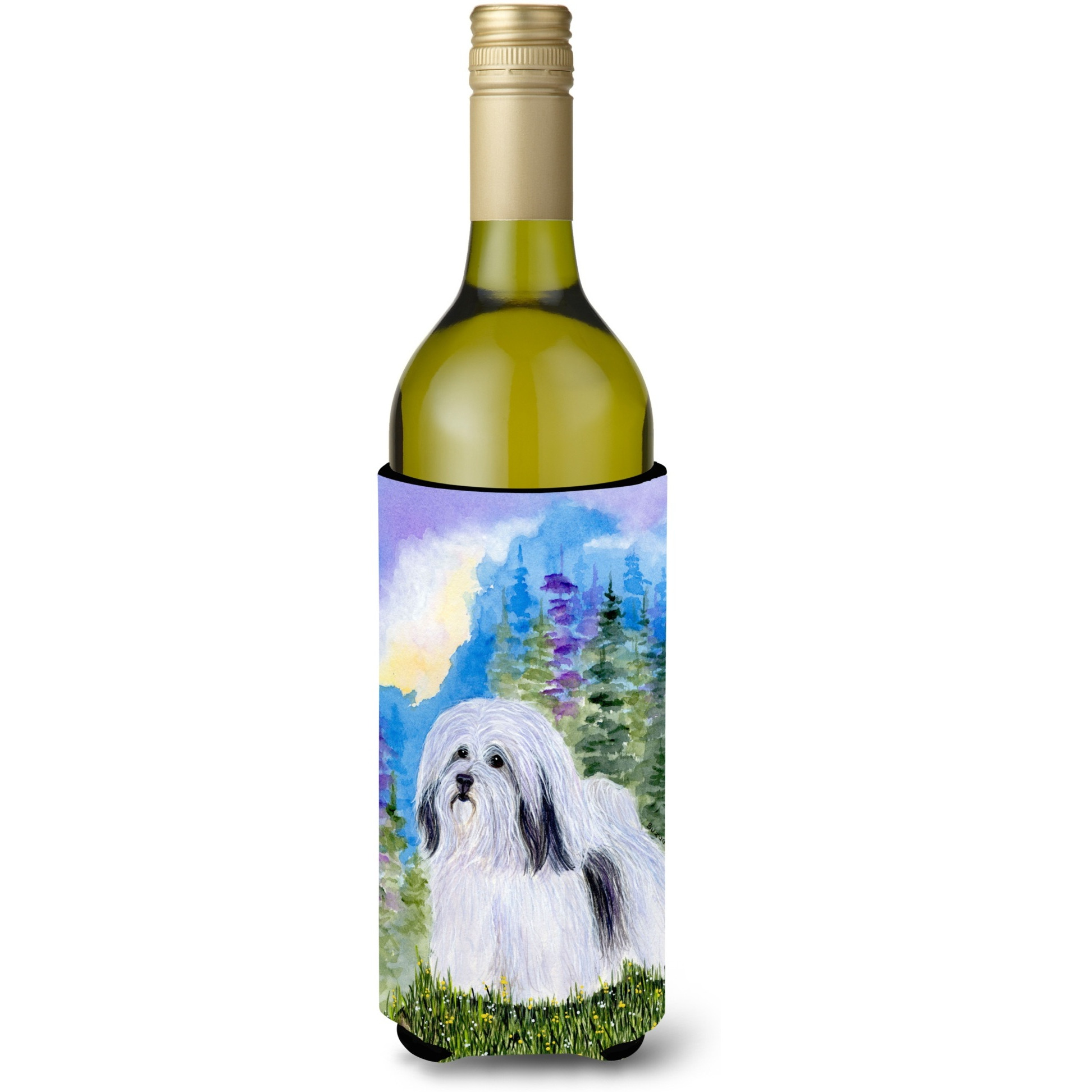 Havanese Wine Bottle Beverage Insulator Beverage Insulator Hugger