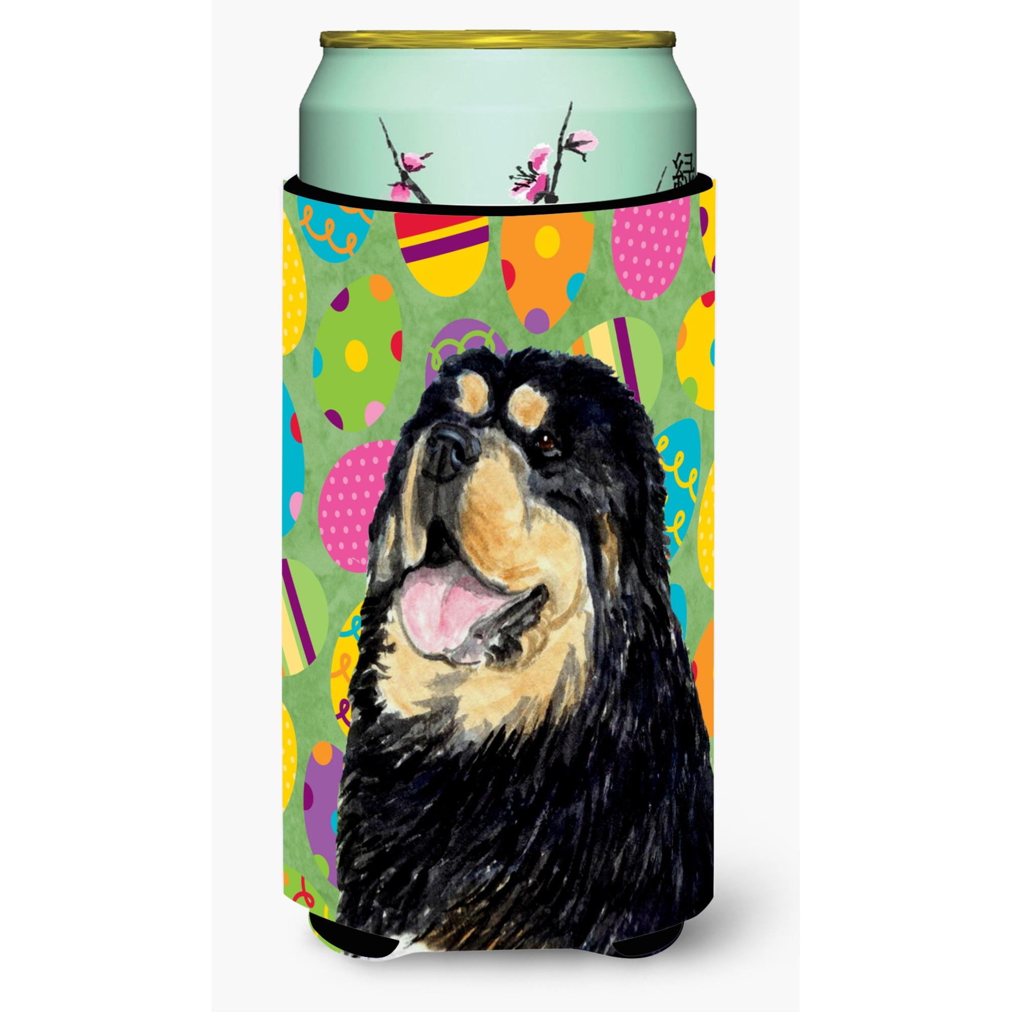 Tibetan Mastiff Easter Eggtravaganza  Tall Boy Beverage Insulator Beverage Insulator Hugger