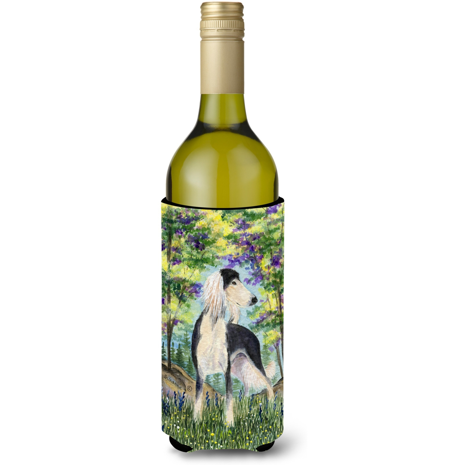 Saluki Wine Bottle Beverage Insulator Beverage Insulator Hugger