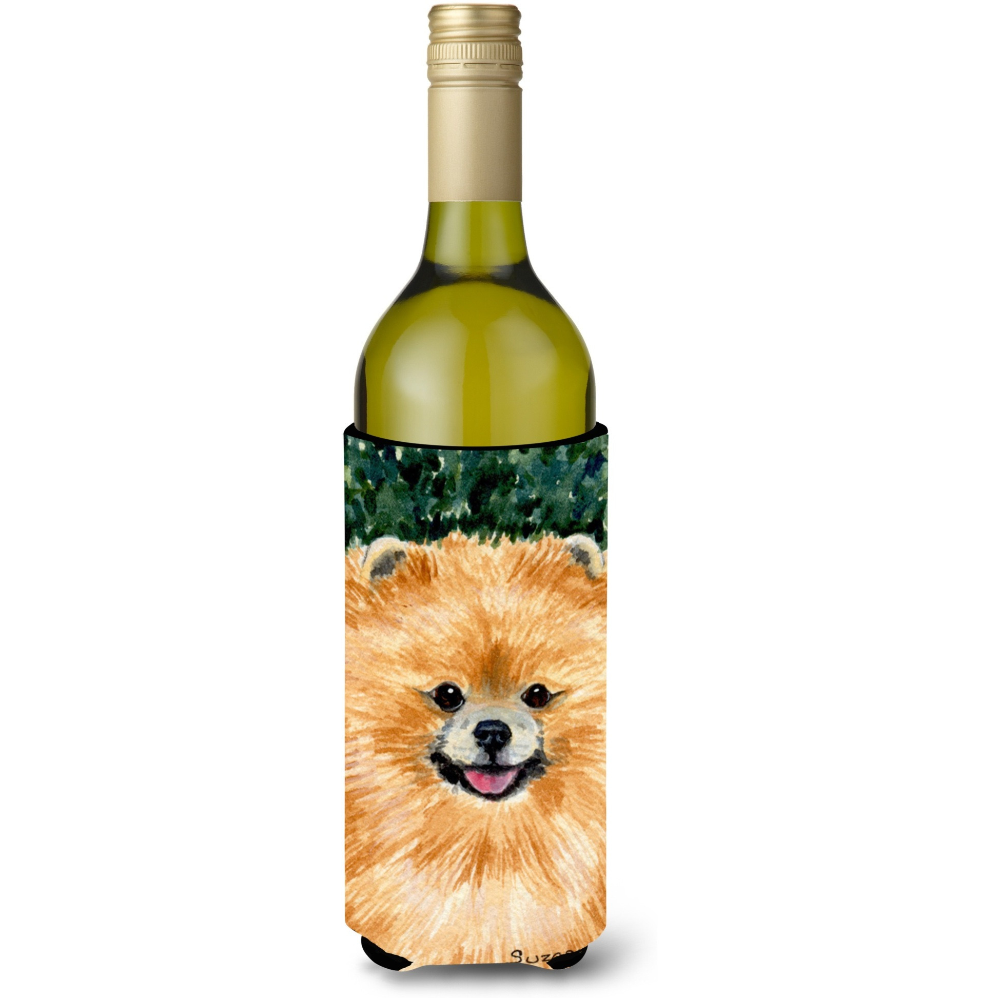 Pomeranian Wine Bottle Beverage Insulator Beverage Insulator Hugger SS8725LITERK