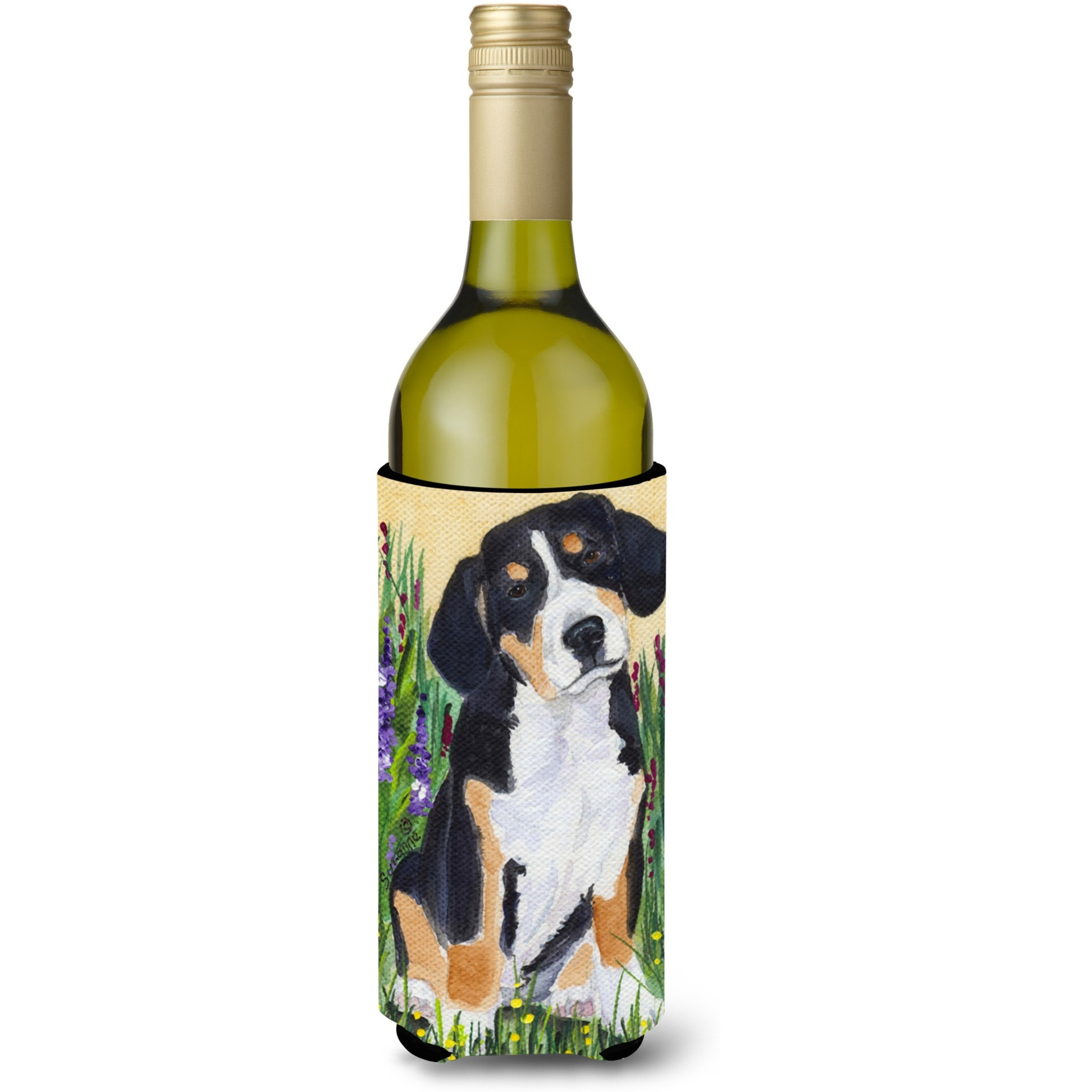 Entlebucher Mountain Dog Wine Bottle Beverage Insulator Beverage Insulator Hugger SS8216LITERK