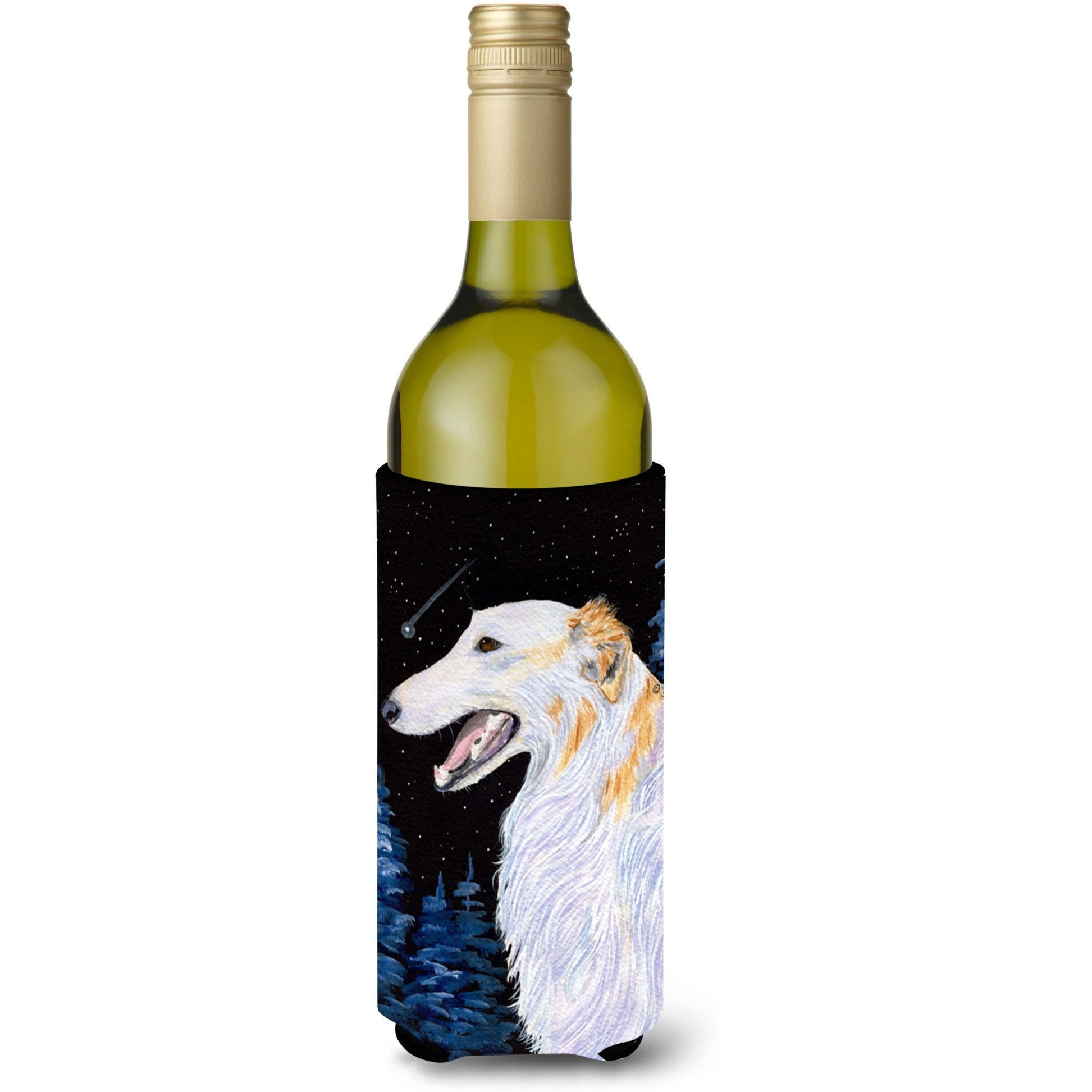Borzoi Wine Bottle Beverage Insulator Beverage Insulator Hugger SS8626LITERK