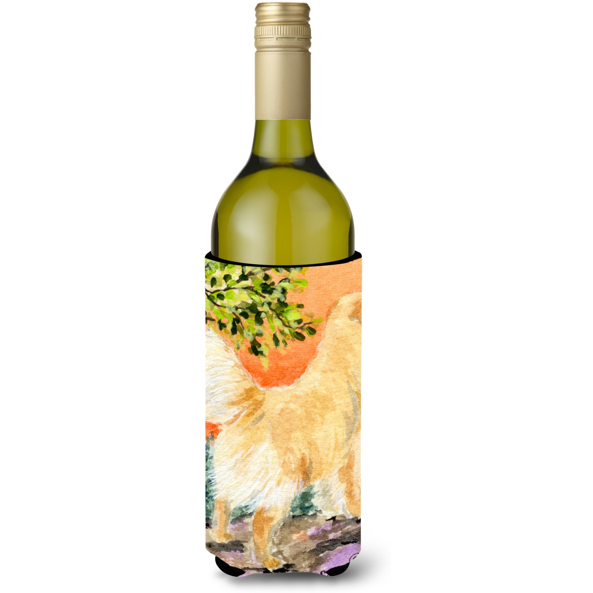 Golden Retriever Wine Bottle Beverage Insulator Beverage Insulator Hugger SS8851LITERK