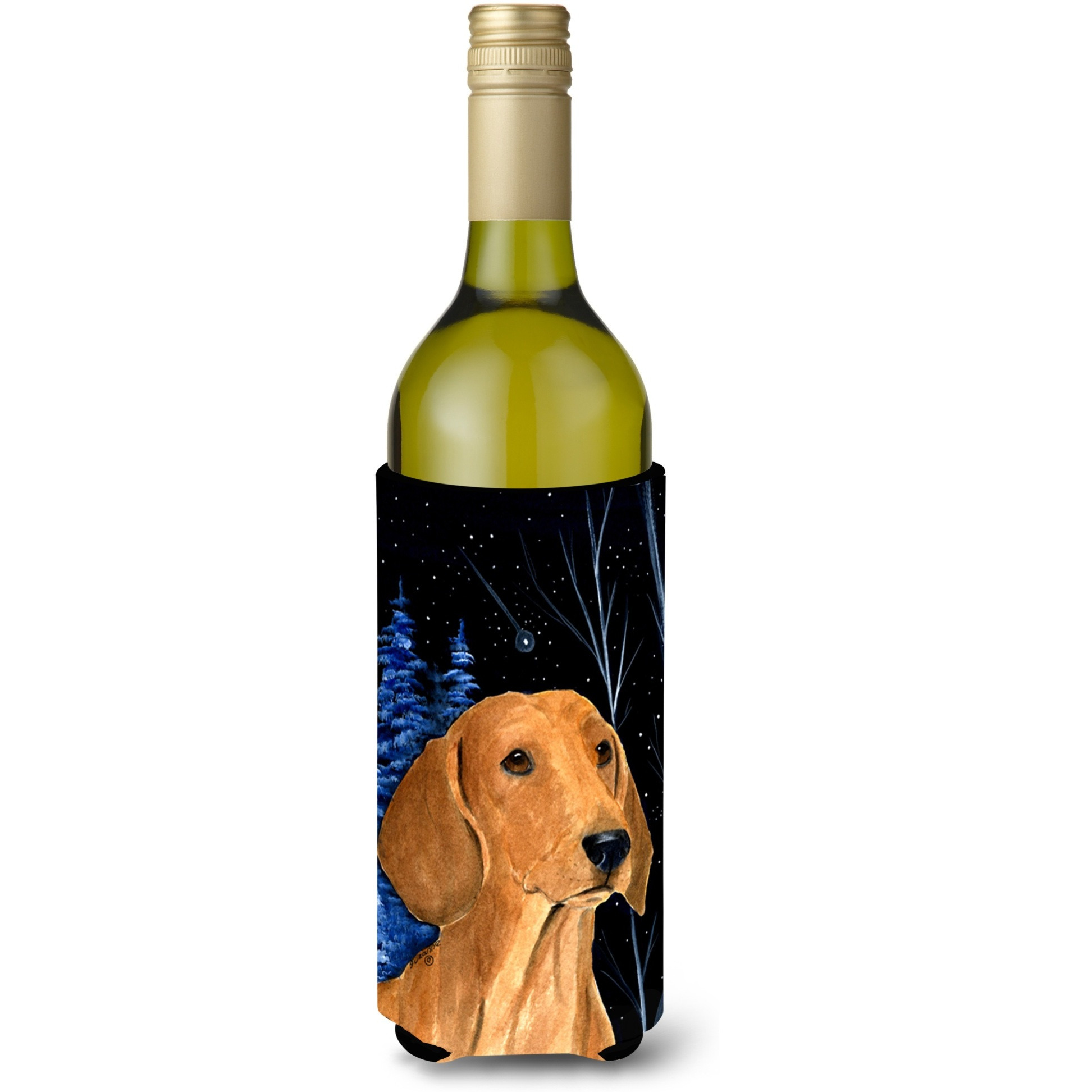Starry Night Dachshund Wine Bottle Beverage Insulator Beverage Insulator Hugger