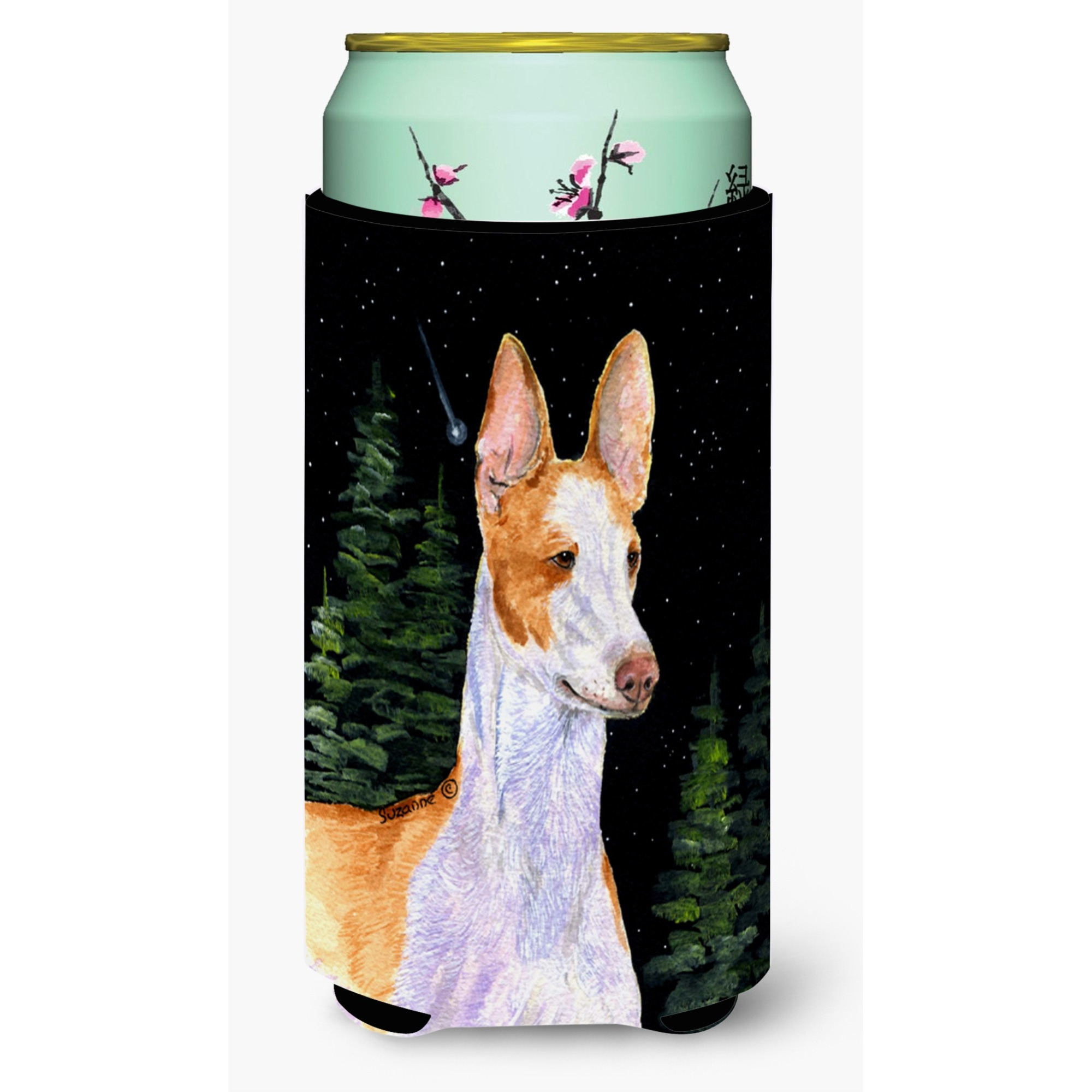 Starry Night Ibizan Hound  Tall Boy Beverage Insulator Beverage Insulator Hugger