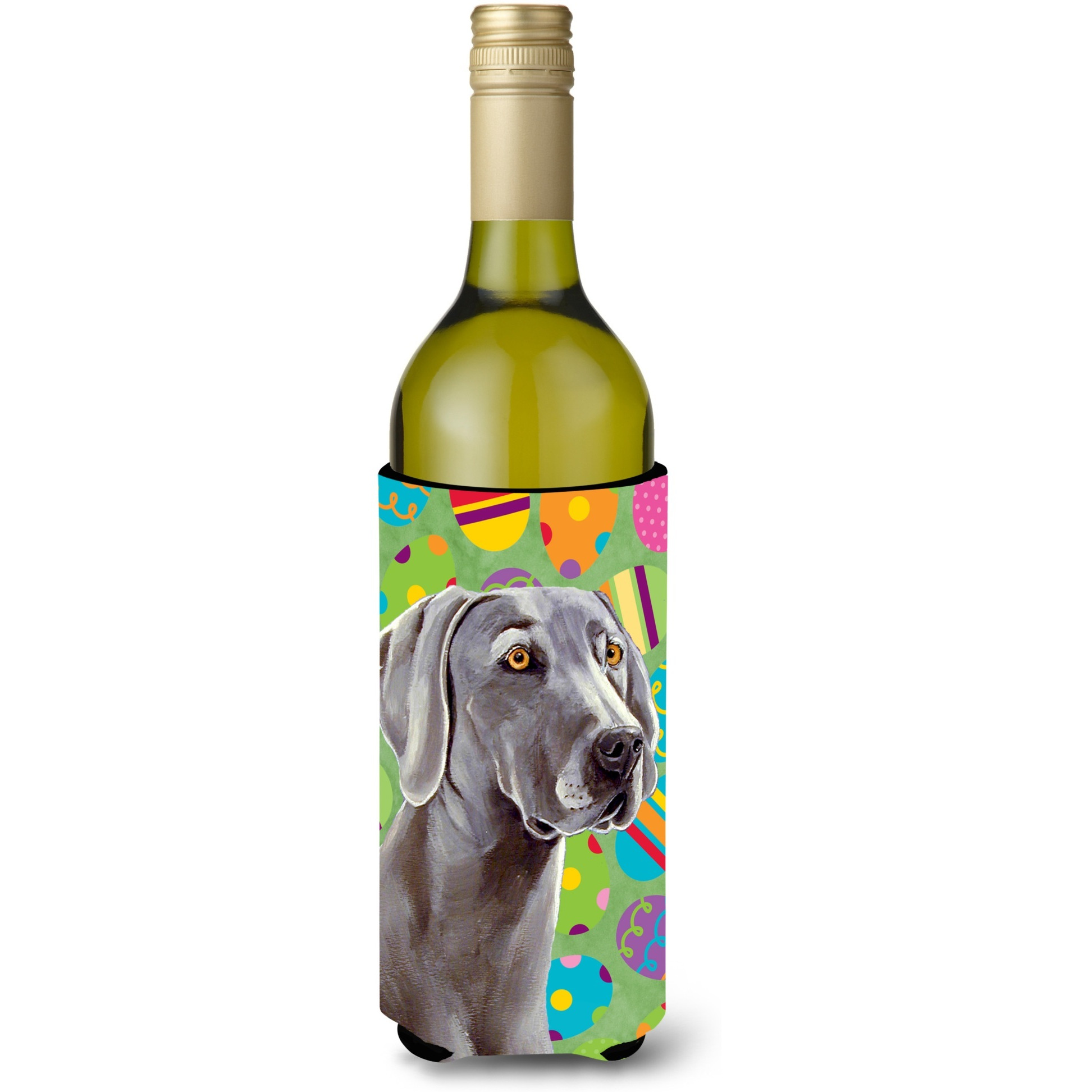 Weimaraner Easter Eggtravaganza Wine Bottle Beverage Insulator Beverage Insulator Hugger