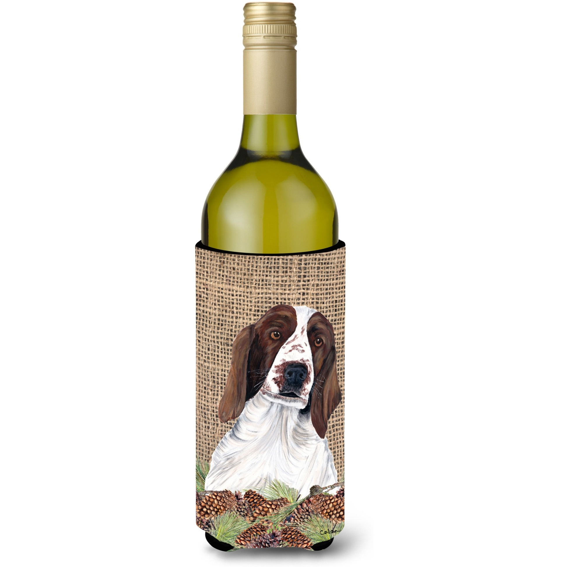 Welsh Springer Spaniel Wine Bottle Beverage Insulator Beverage Insulator Hugger