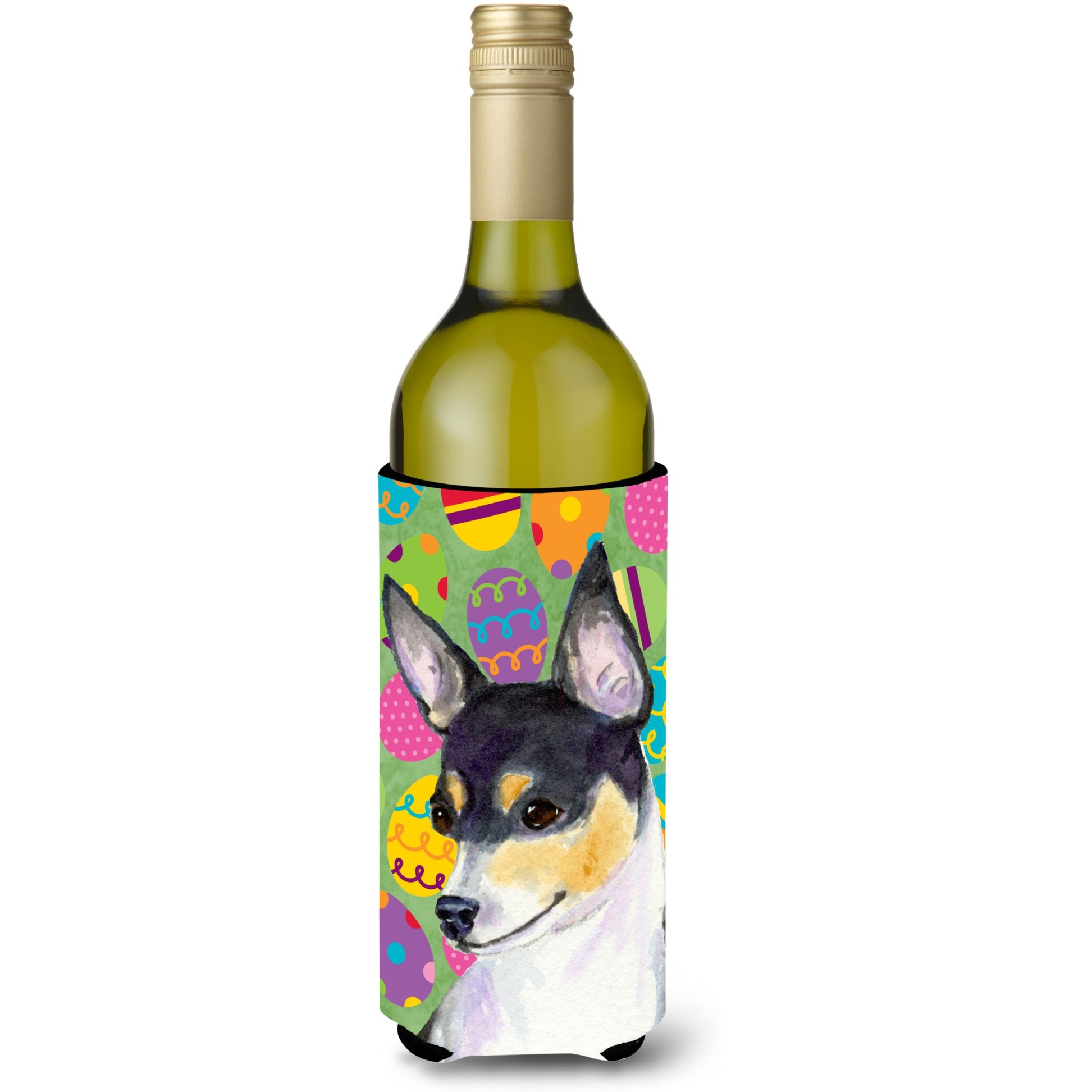 Chihuahua Easter Eggtravaganza Wine Bottle Beverage Insulator Beverage Insulator Hugger SS4863LITERK