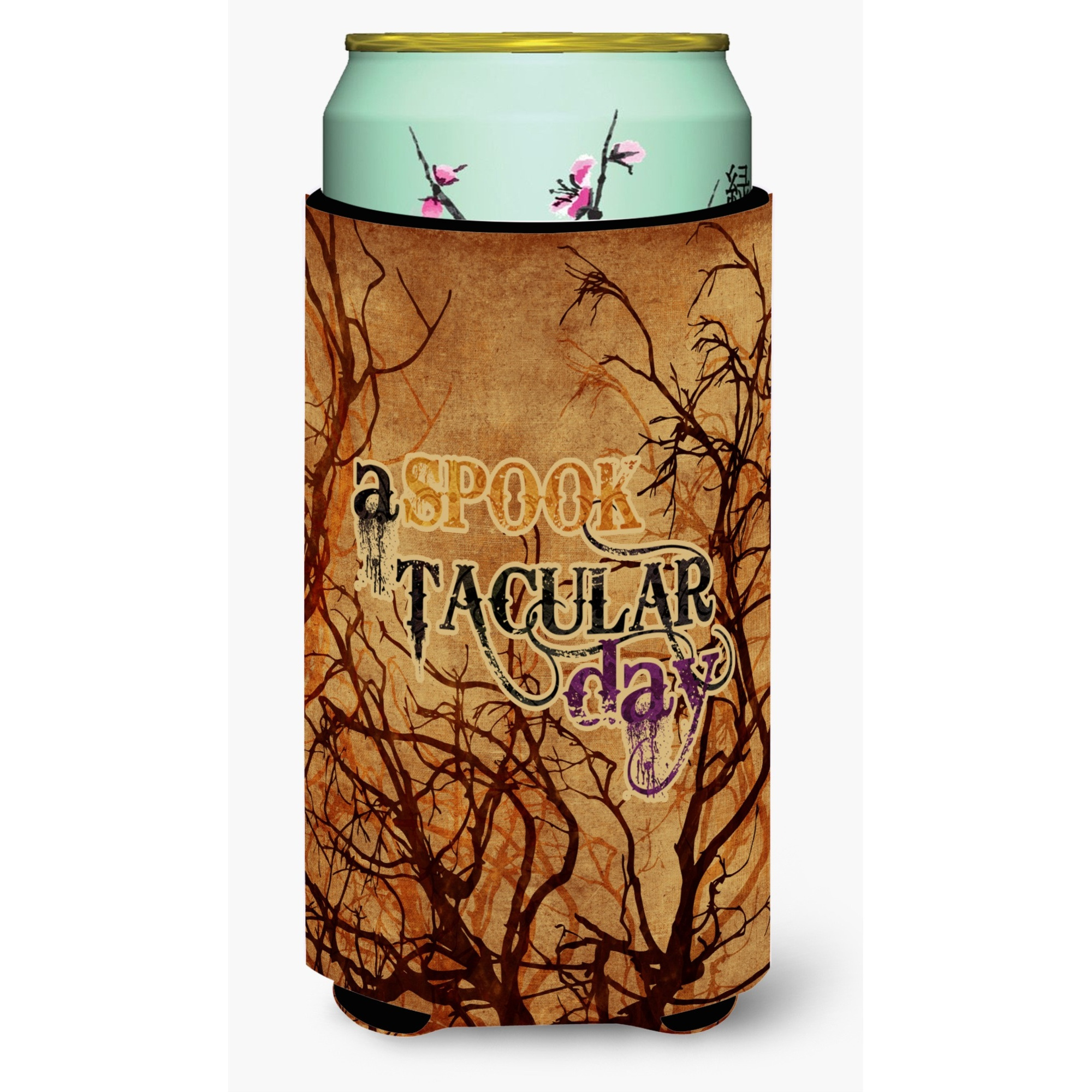 A Spook Tacular Day Halloween  Tall Boy Beverage Insulator Beverage Insulator Hugger