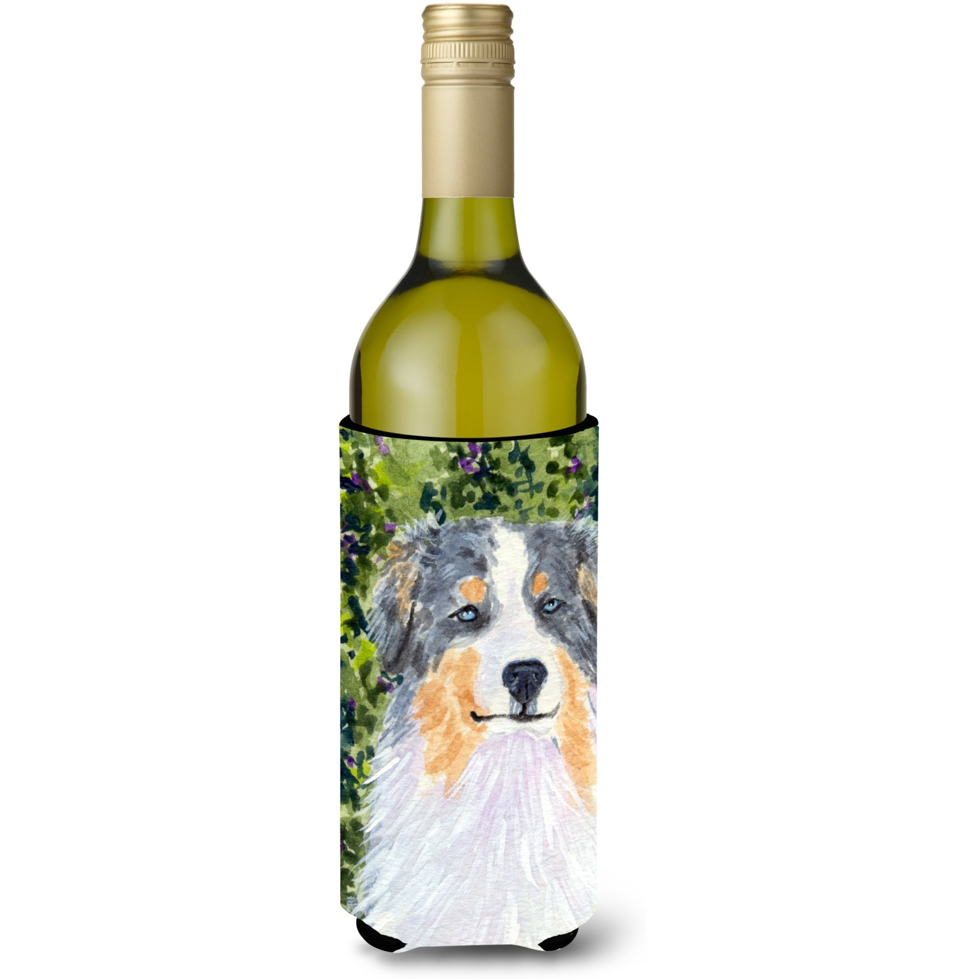 Australian Shepherd Wine Bottle Beverage Insulator Beverage Insulator Hugger SS8731LITERK