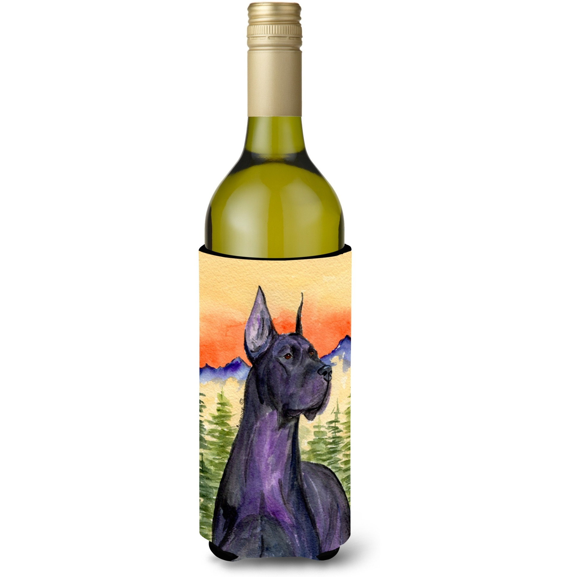 Great Dane Wine Bottle Beverage Insulator Beverage Insulator Hugger SS8642LITERK