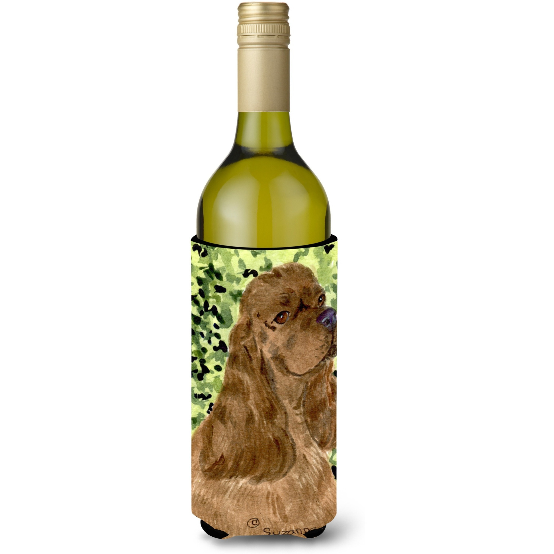 Cocker Spaniel Wine Bottle Beverage Insulator Beverage Insulator Hugger SS8807LITERK
