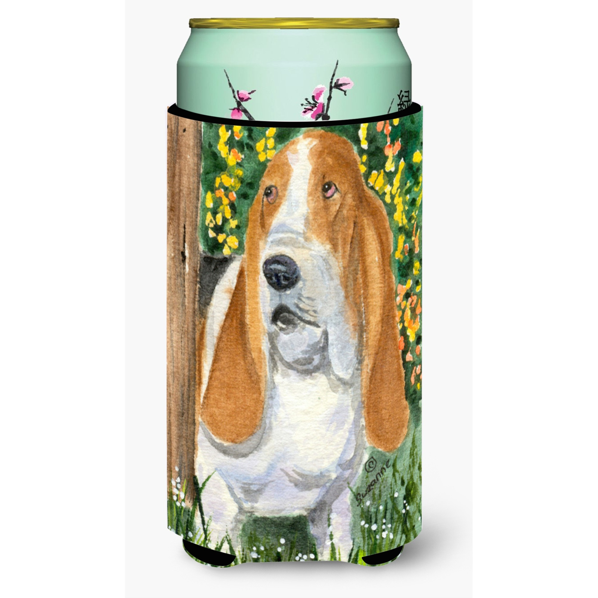 Basset Hound  Tall Boy Beverage Insulator Beverage Insulator Hugger
