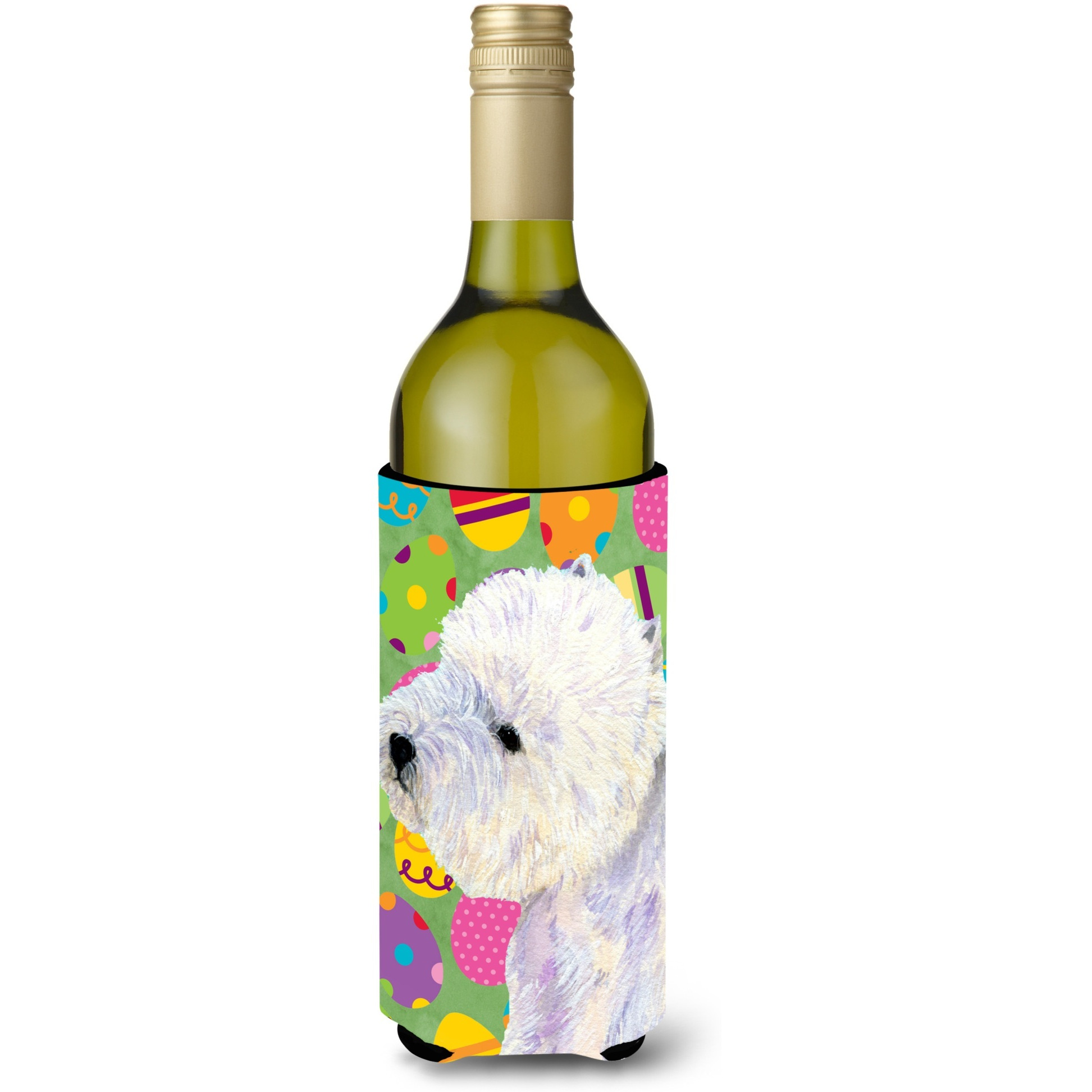 Westie Easter Eggtravaganza Wine Bottle Beverage Insulator Beverage Insulator Hugger