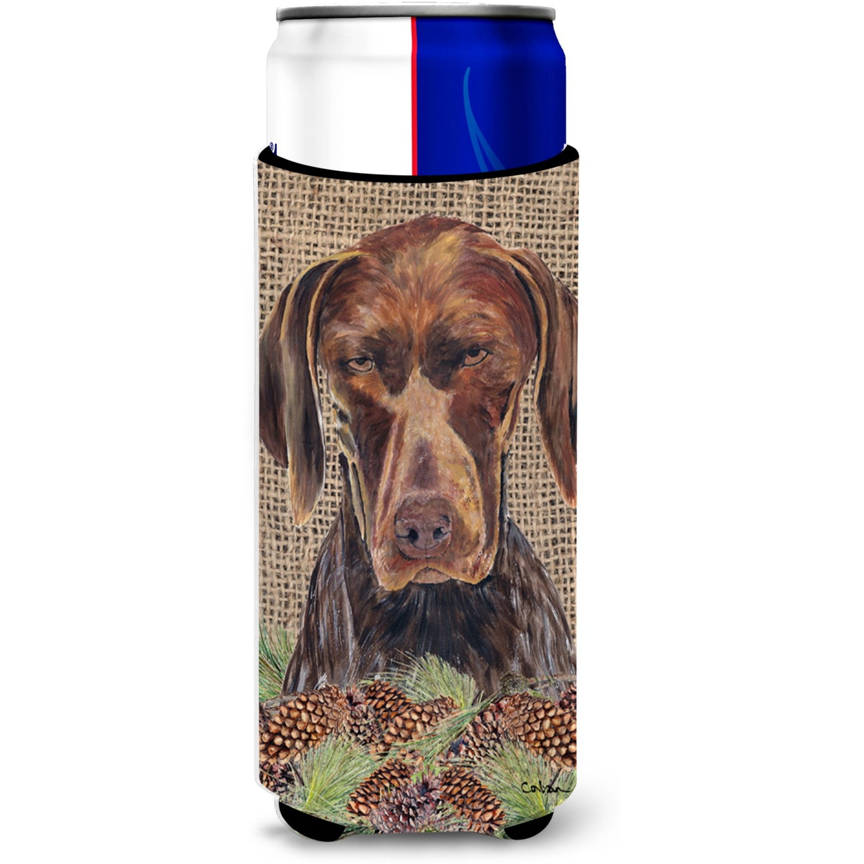 German Shorthaired Pointer Ultra Beverage Insulators for slim cans SC9035MUK