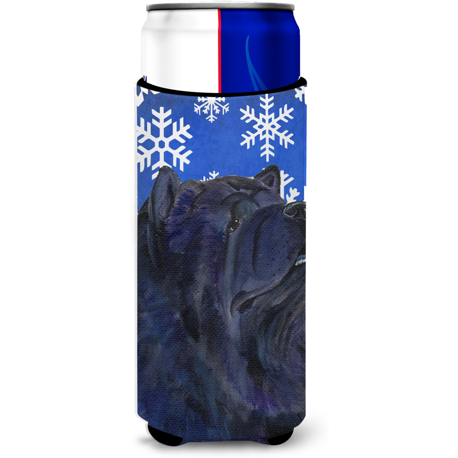 Chow Chow Winter Snowflakes Holiday Ultra Beverage Insulators for slim cans SS4639MUK