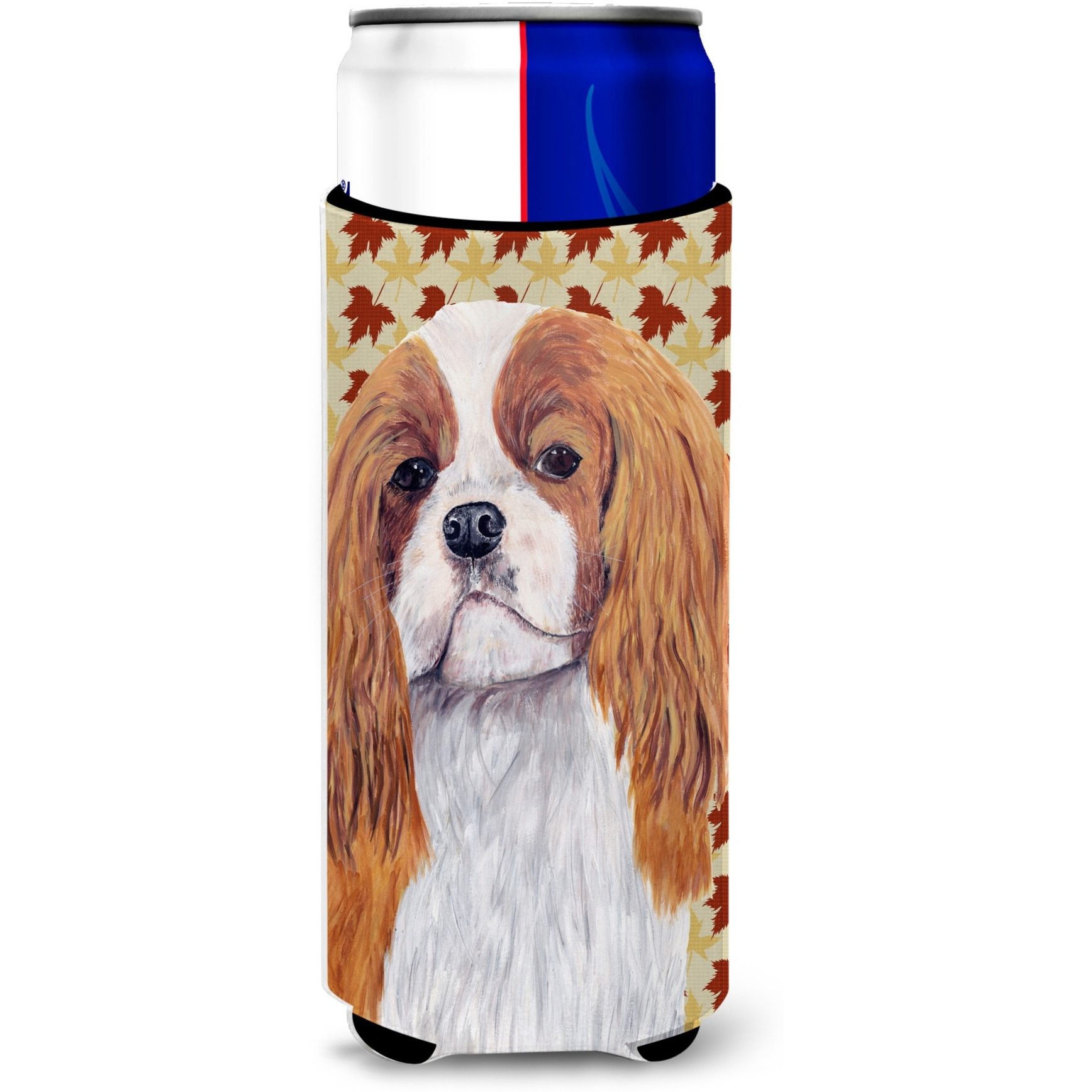 Cavalier Spaniel Fall Leaves Portrait Ultra Beverage Insulators for slim cans SC9232MUK