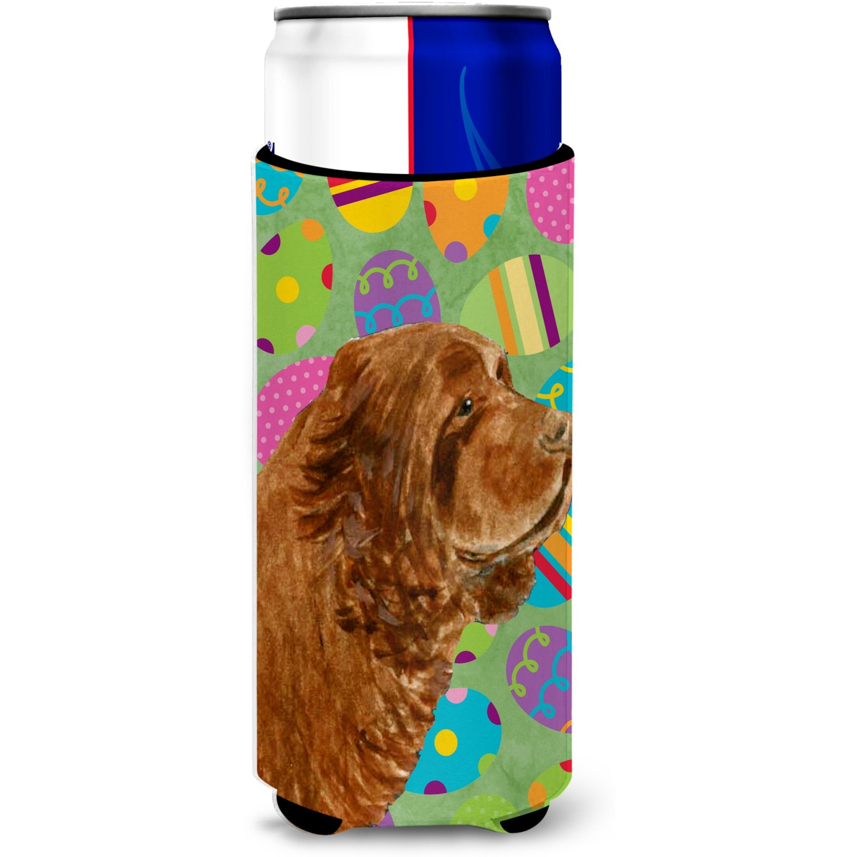 Sussex Spaniel Easter Eggtravaganza Ultra Beverage Insulators for slim cans SS4855MUK